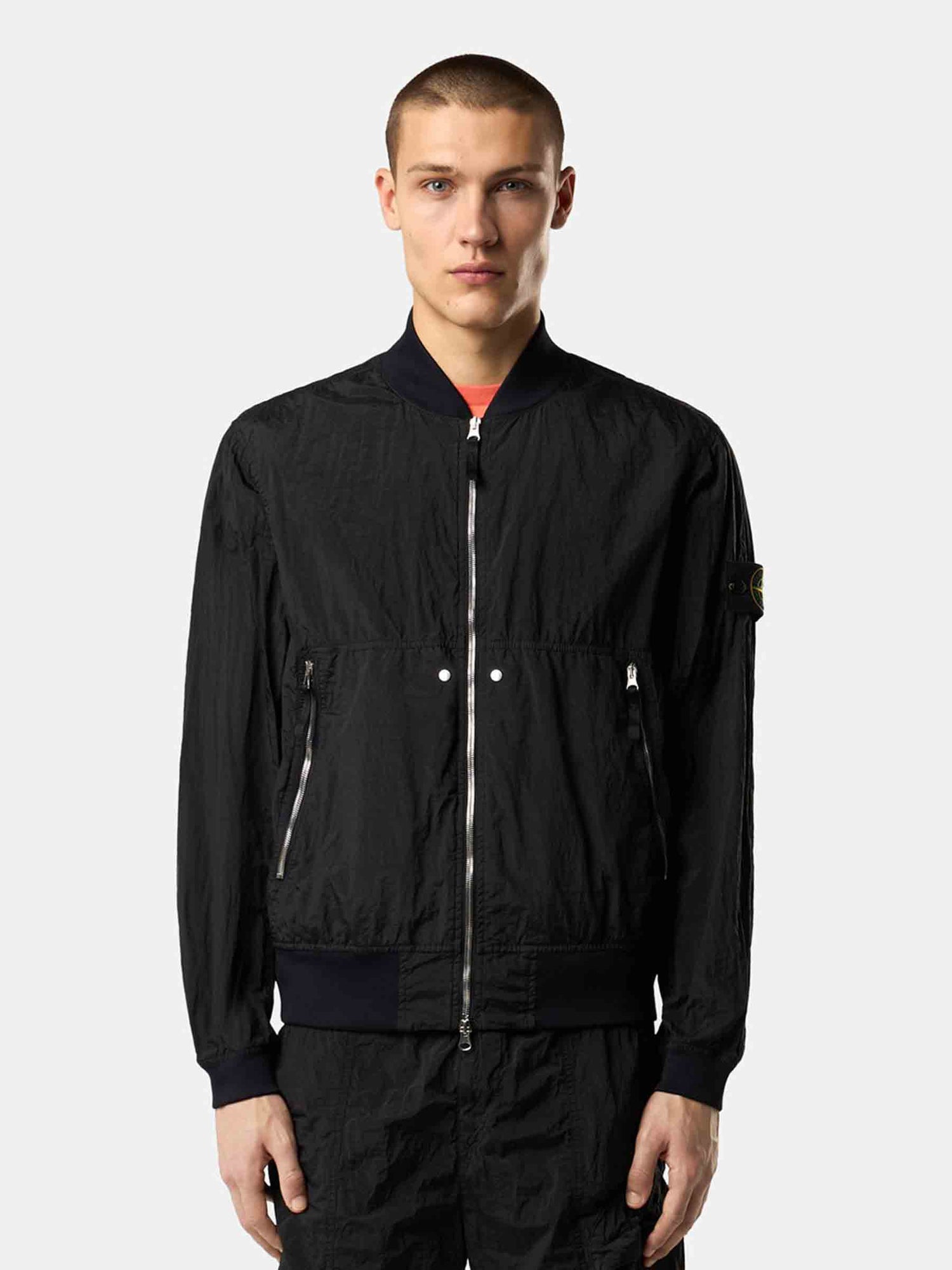 Stone Island Hombre Barcelona Chaqueta Bomber Watro color Negro sku 512-002502 01 - Foto 3
