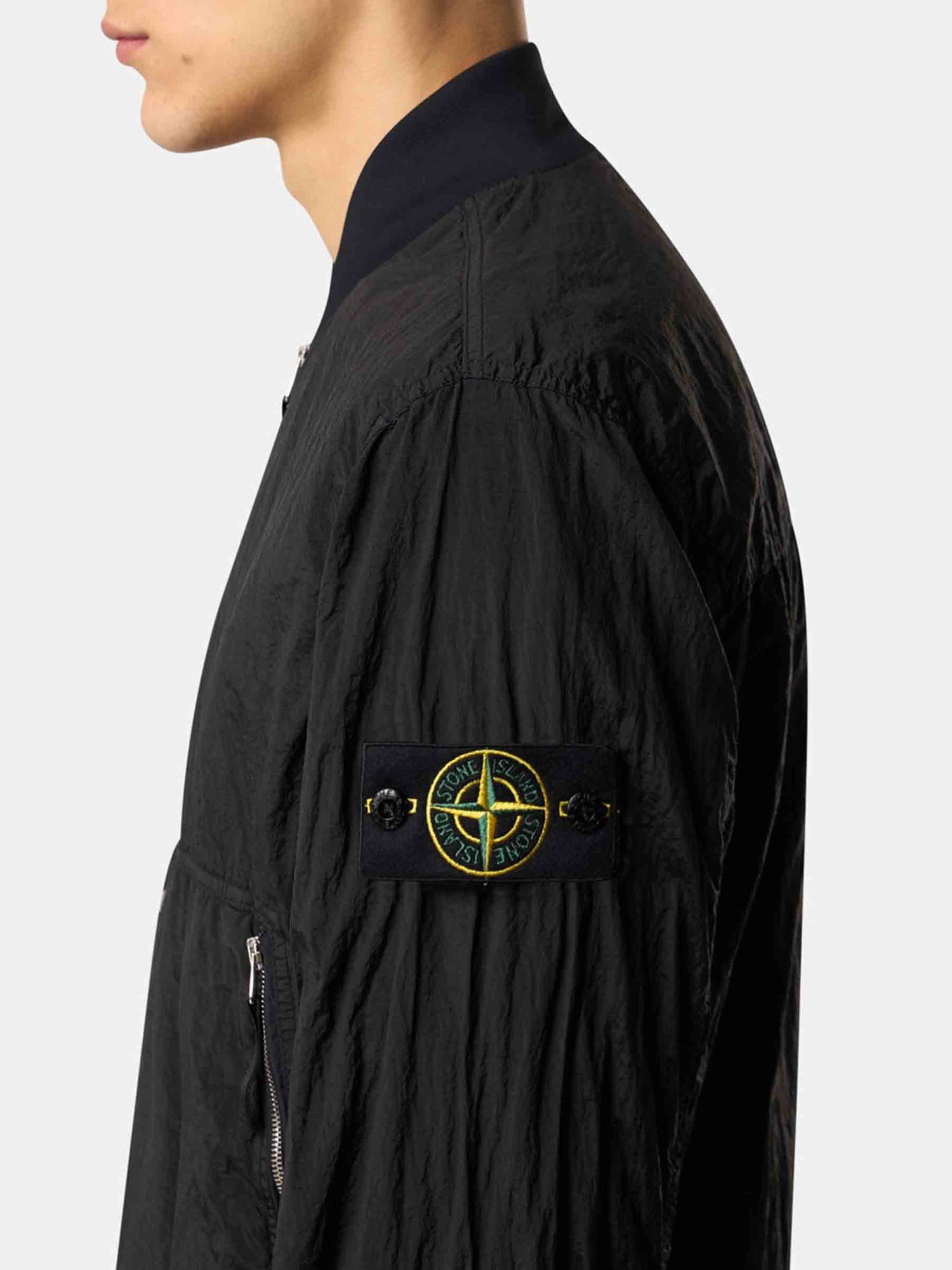 Stone Island Hombre Barcelona Chaqueta Bomber Watro color Negro sku 512-002502 01 - Foto 4