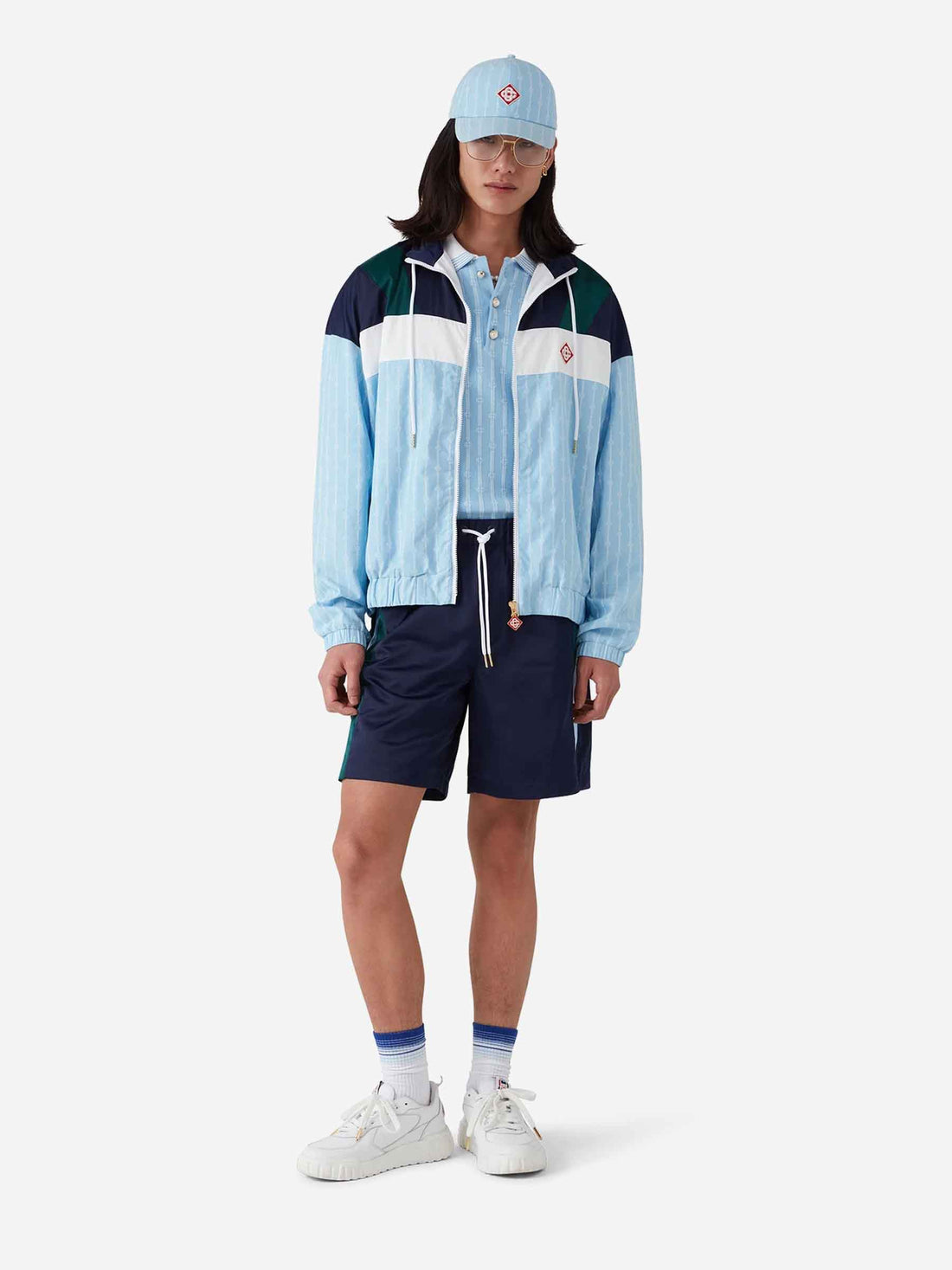 Outlet online Casablanca Hombre Cazadora Laurel Track color Azul Celeste sku 512-002516 01 - Foto 2