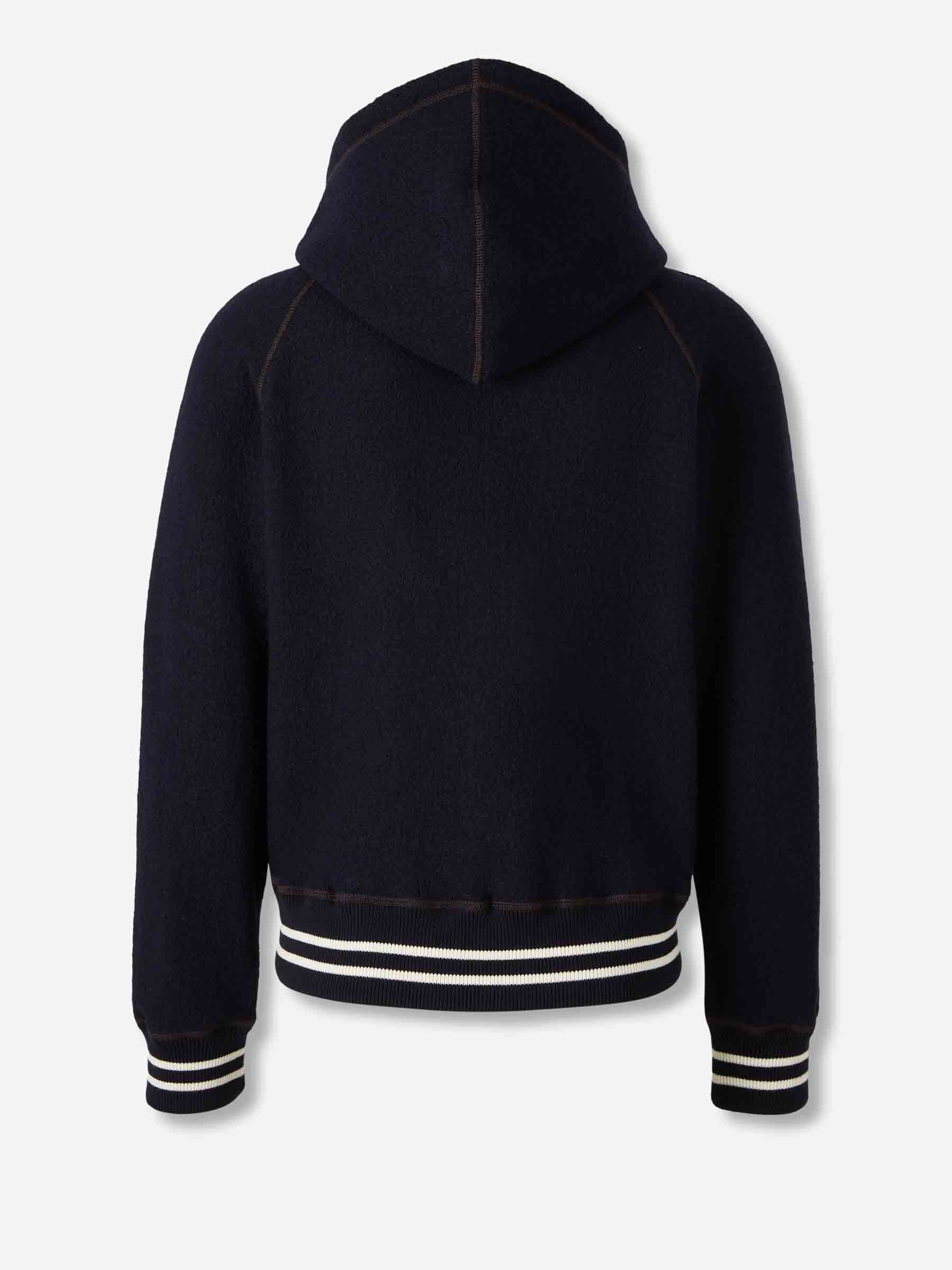 Outlet online Wales Bonner Hombre Sudadera Cremallera October color Azul Marino sku 512-002561 01 - Foto 2