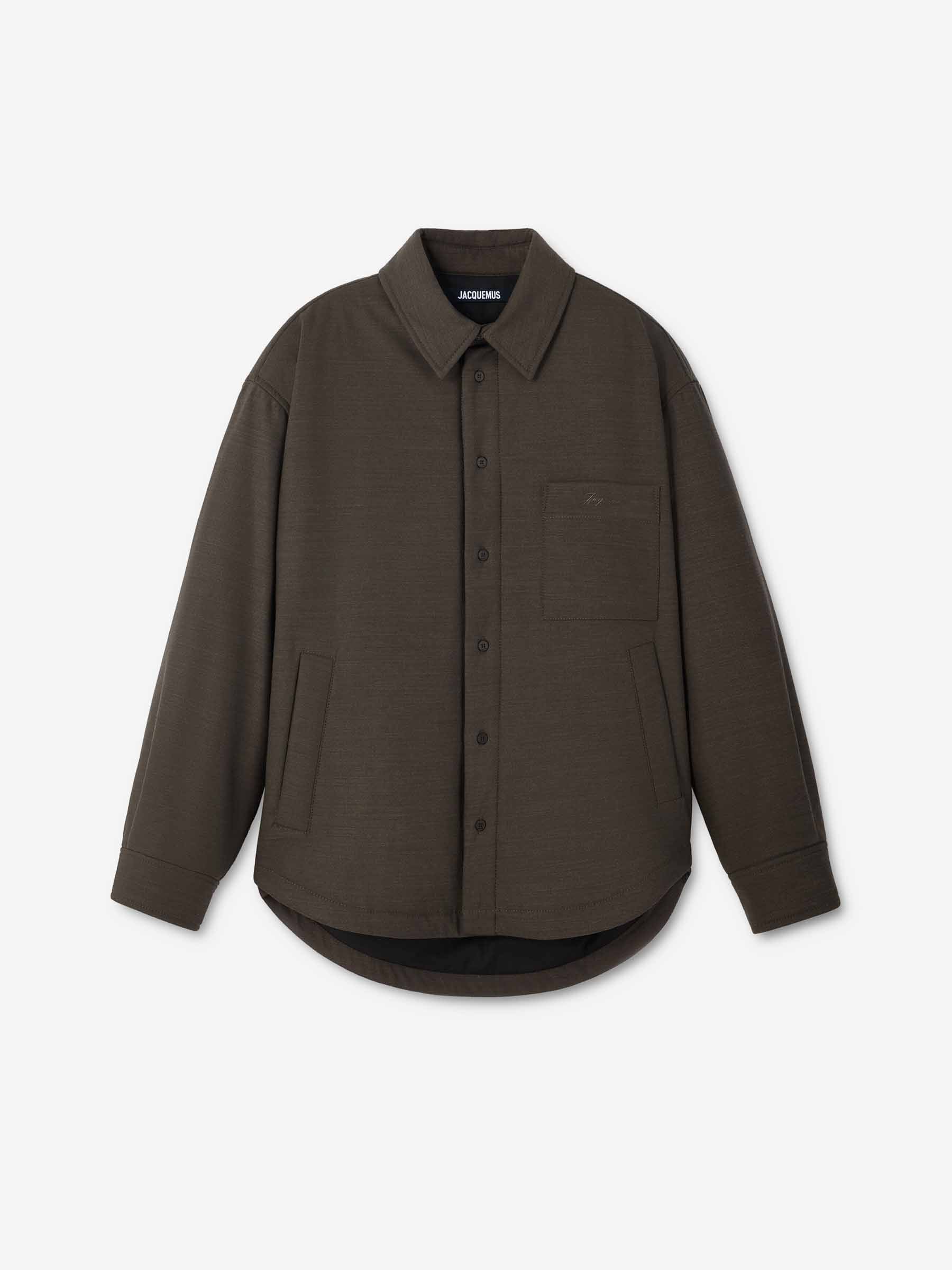 Outlet online Jacquemus Hombre Sobrecamisa Boulanger color Marrón Oscuro sku 512-002576 01 - Foto 1