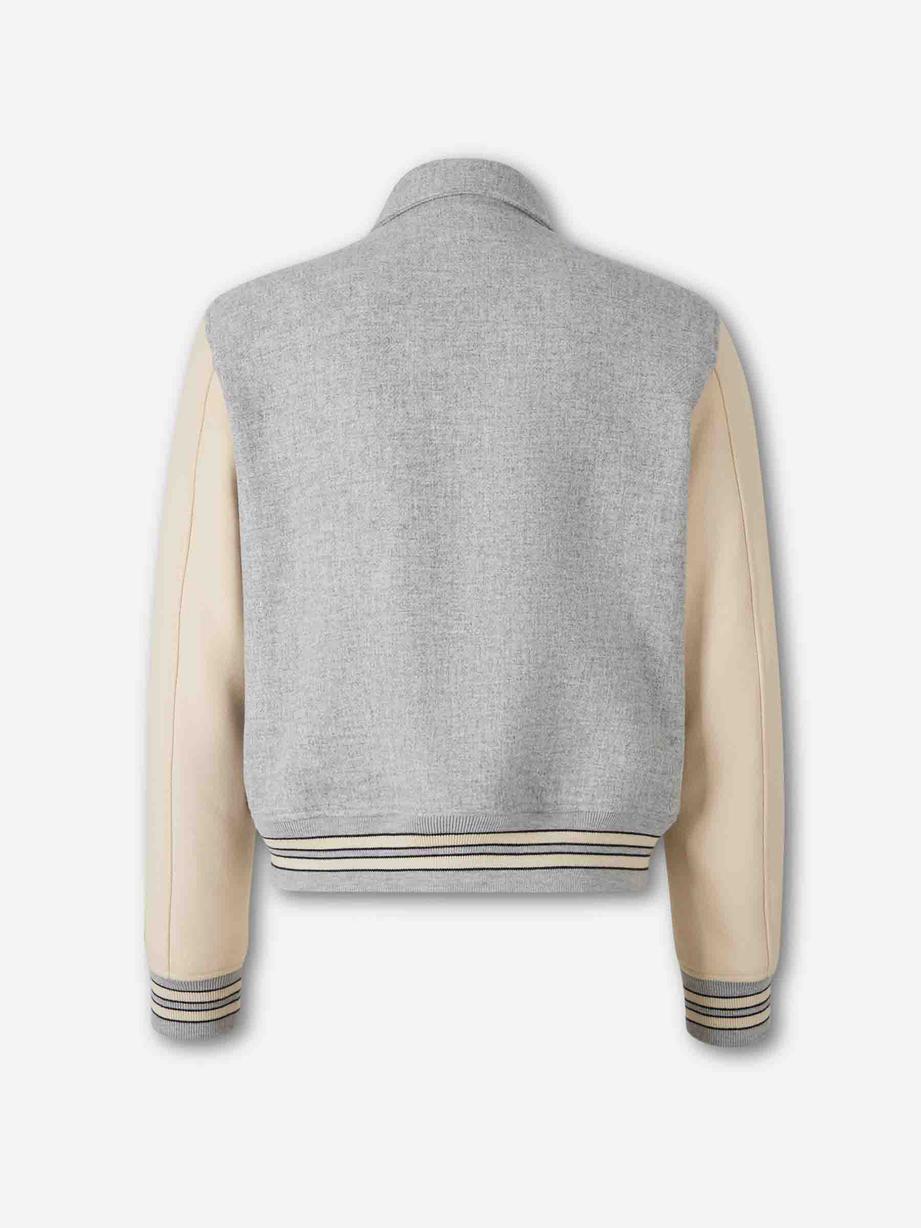 Outlet online Amiri Hombre Chaqueta Bomber Skel color Gris Piedra sku 512-002616 01 - Foto 3