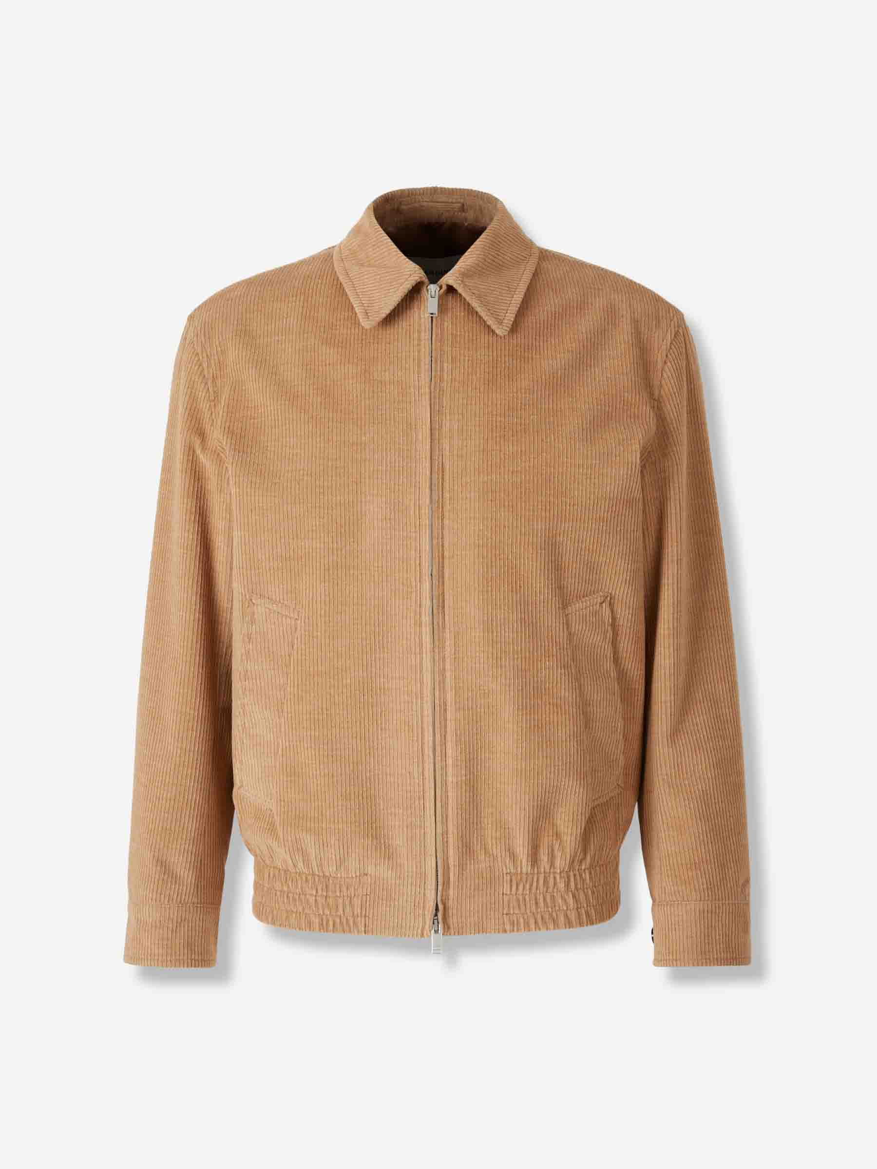 Outlet online Lardini Hombre Chaqueta Pana Cremallera color Camel sku 512-002660 01 - Foto 1