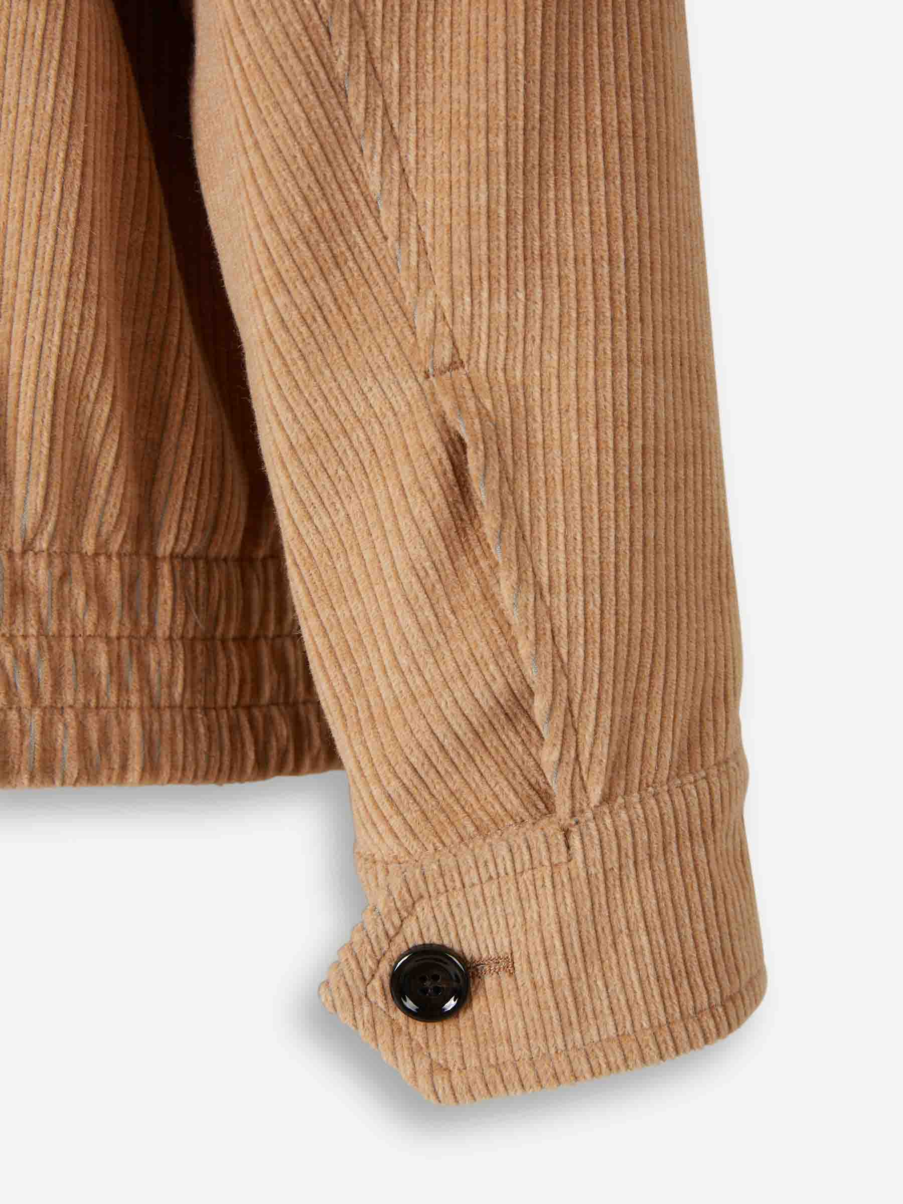 Outlet online Lardini Hombre Chaqueta Pana Cremallera color Camel sku 512-002660 01 - Foto 4