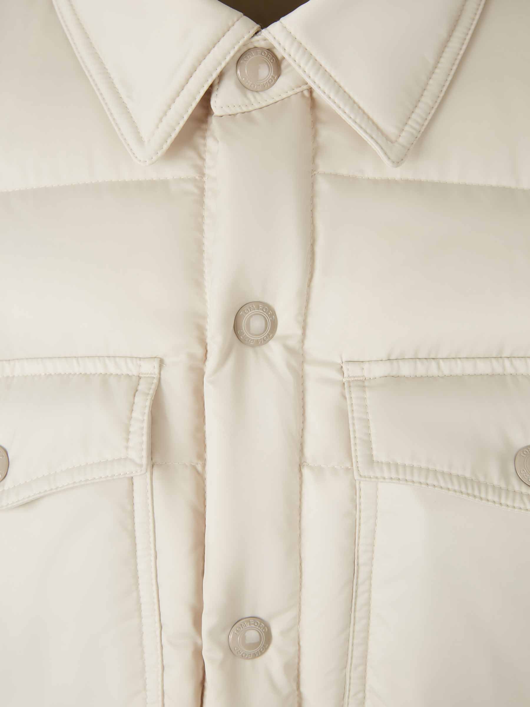 Outlet online Tom Ford Hombre Plumífero Técnico Satén color Marfil sku 512-002667 01 - Foto 3