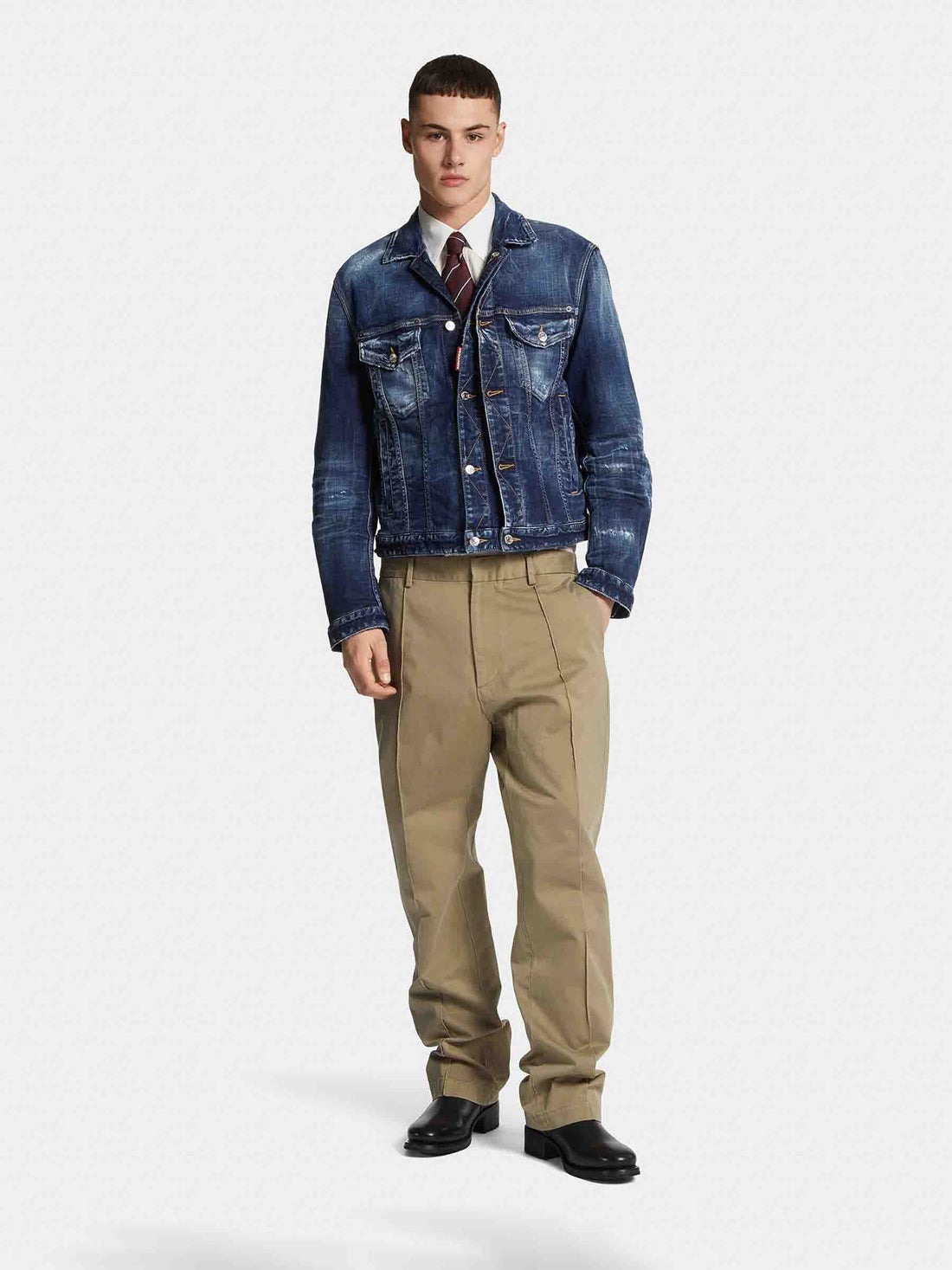 Outlet online Dsquared2 Hombre Chaqueta Denim color Azul Denim sku 512-002669 01 - Foto 2