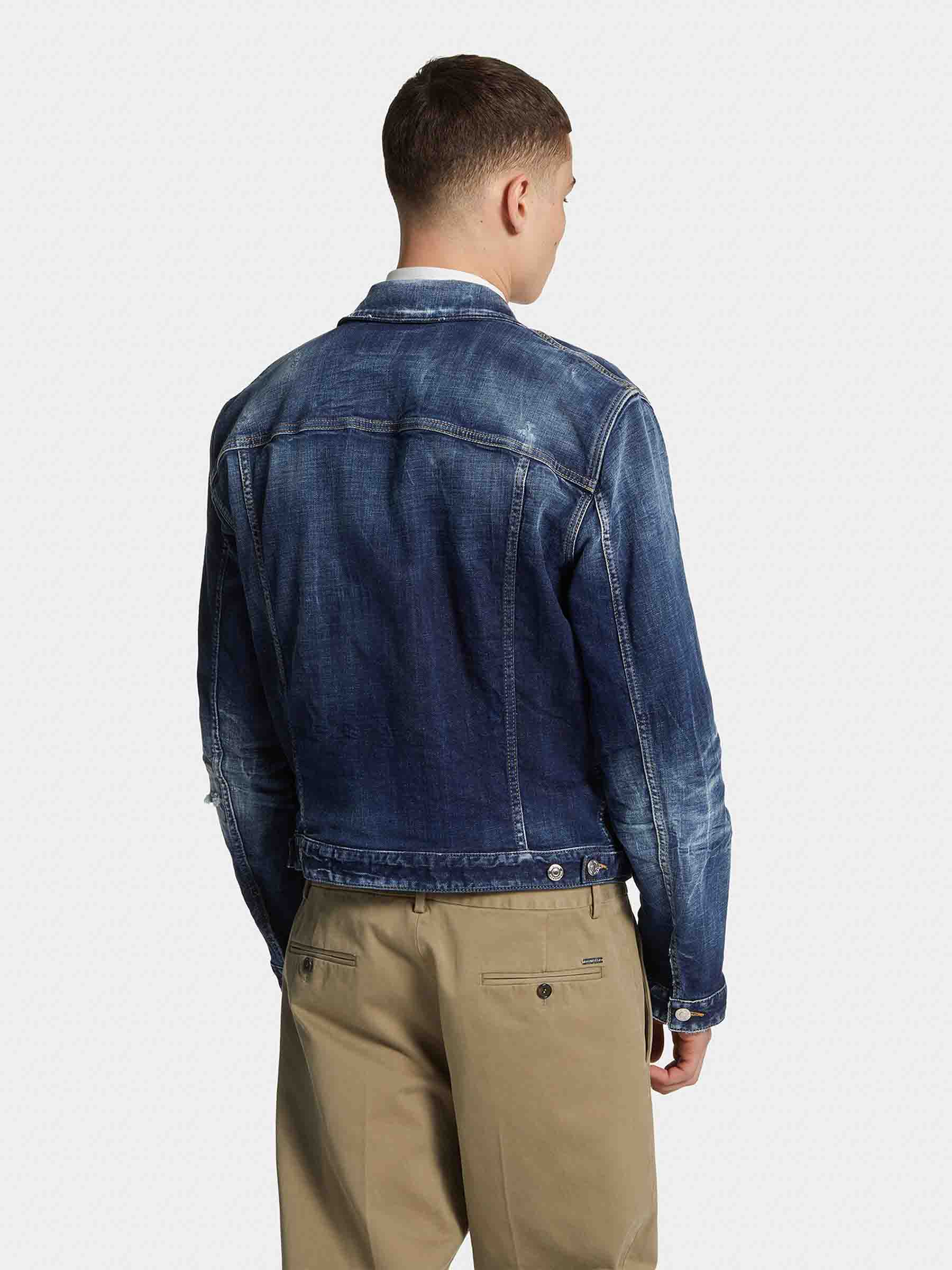 Outlet online Dsquared2 Hombre Chaqueta Denim color Azul Denim sku 512-002669 01 - Foto 3