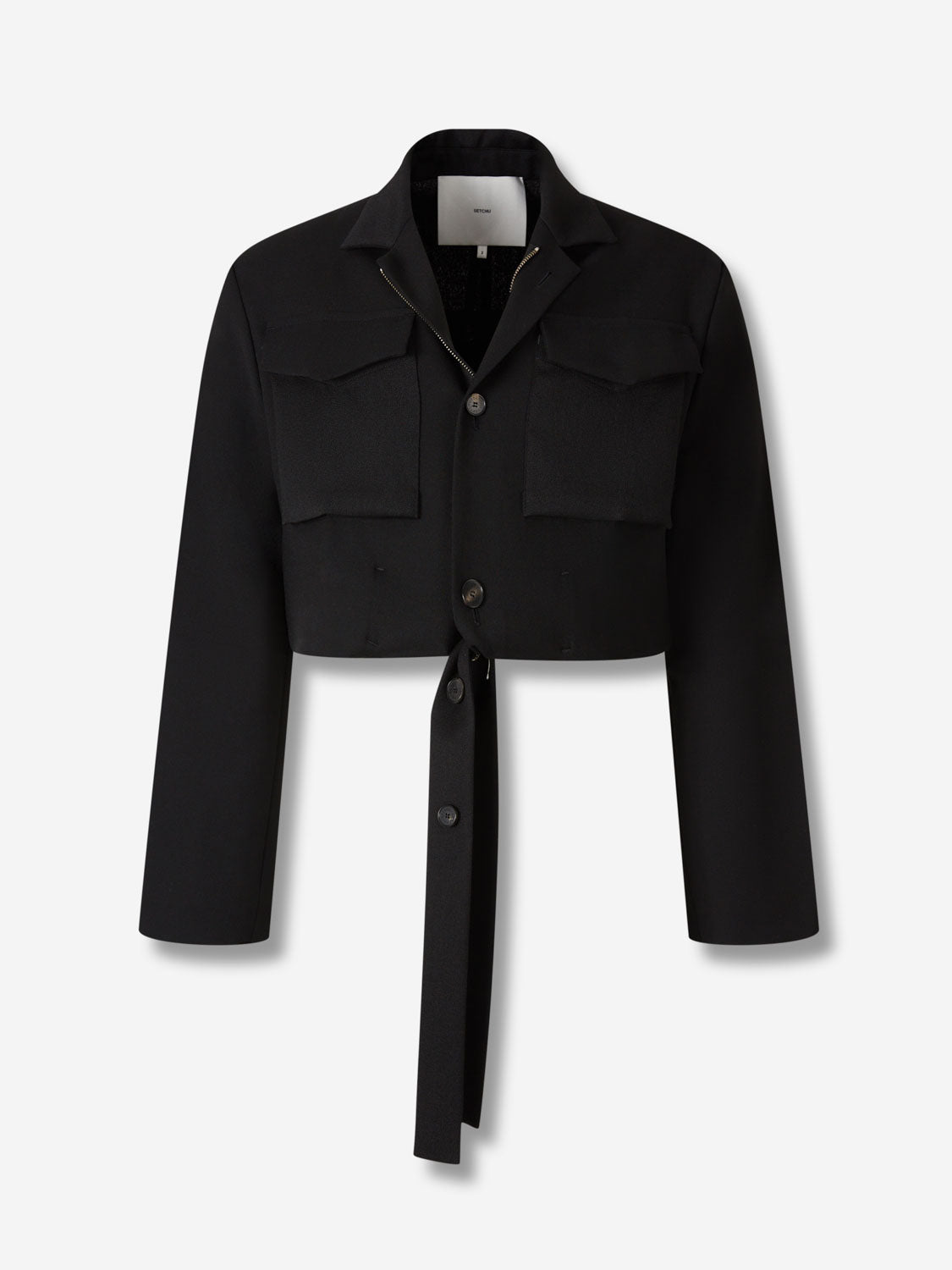 Outlet online Setchu Hombre Chaqueta Safari Origami color Negro sku 512-002719 01 - Foto 3