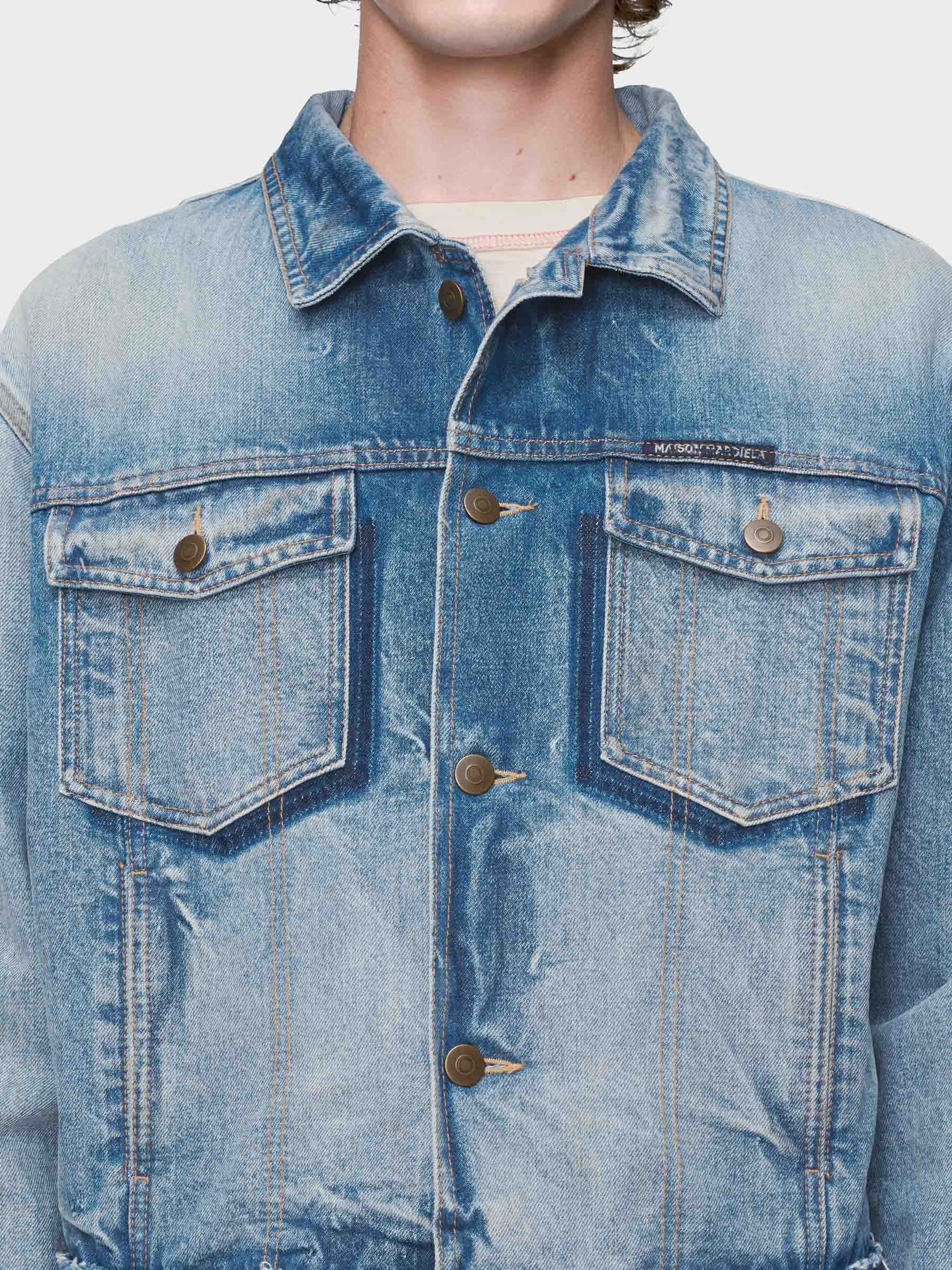 Outlet online Maison Margiela Hombre Chaqueta Denim Algodón color Azul Denim sku 512-002741 01 - Foto 4