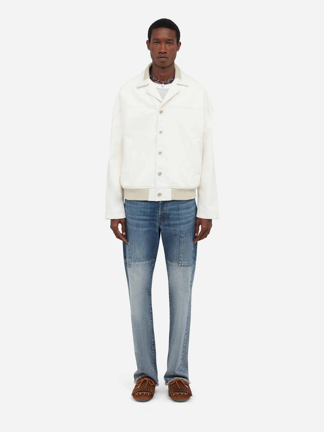 Wales Bonner Hombre Barcelona Chaqueta Casual Study color Blanco sku 512-002749 01 - Foto 1