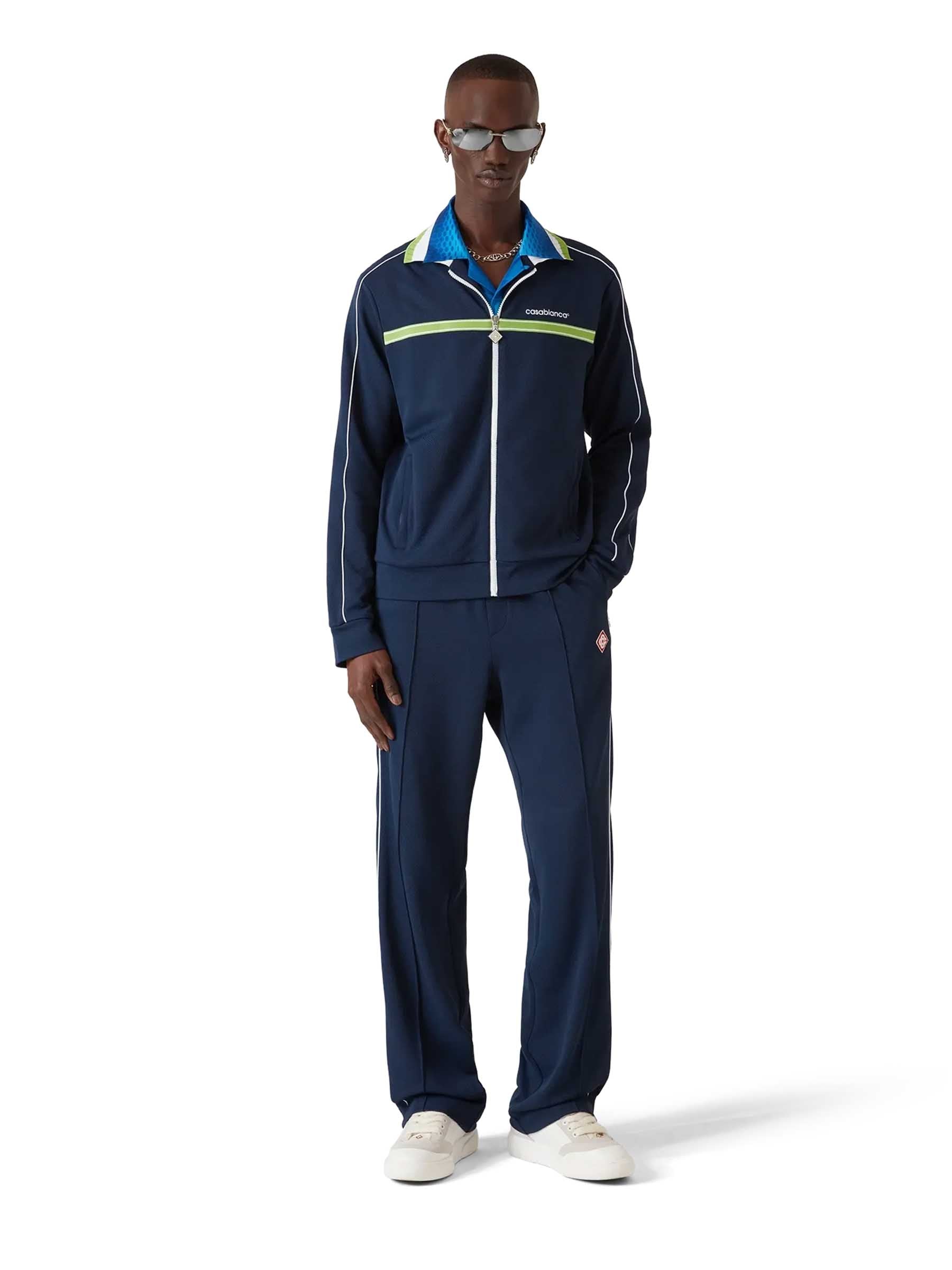 Outlet online Casablanca Hombre Chaqueta Deportiva Piqué color Azul Marino sku 512-002818 01 - Foto 2