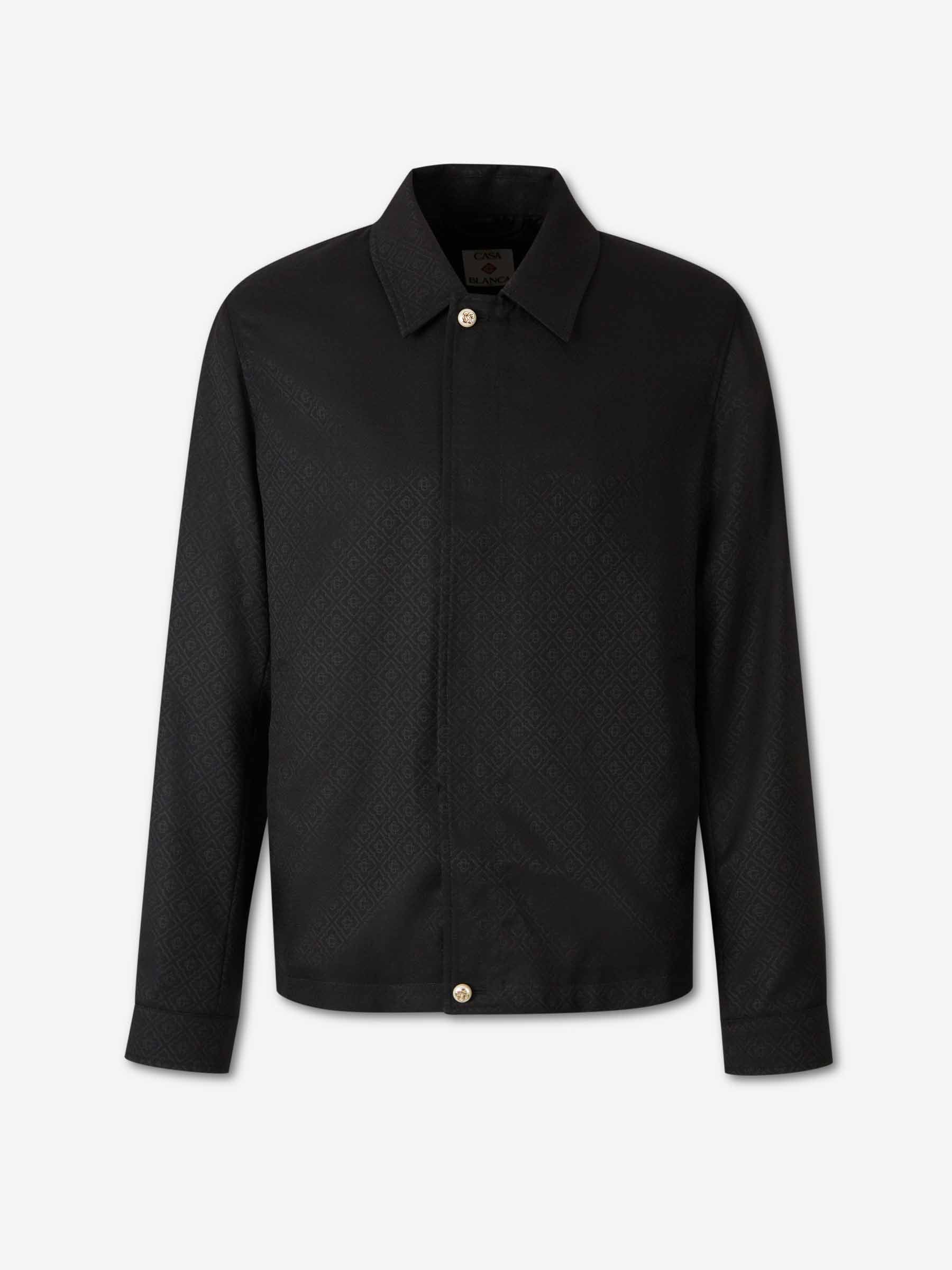 Casablanca Hombre Barcelona Sobrecamisa Mongram color Negro sku 512-002820 01 - Foto 1