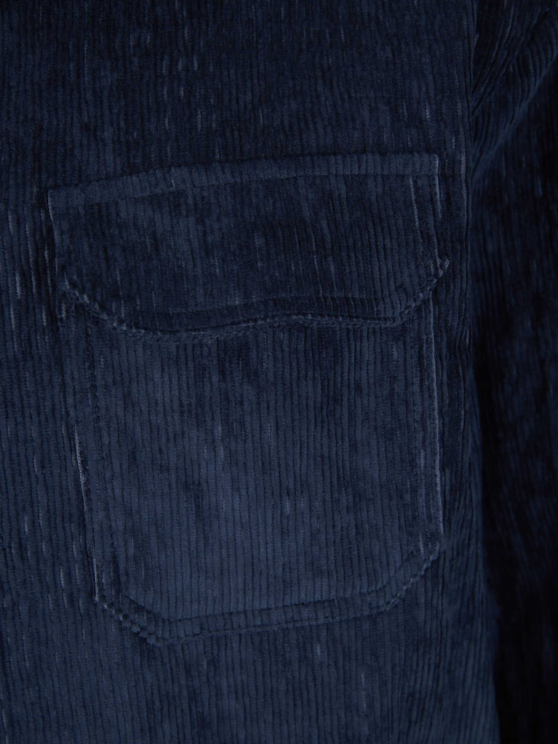 Outlet online Lardini Sobrecamisa Pana Botones color Azul Noche sku 513-000015 01 - Foto 4