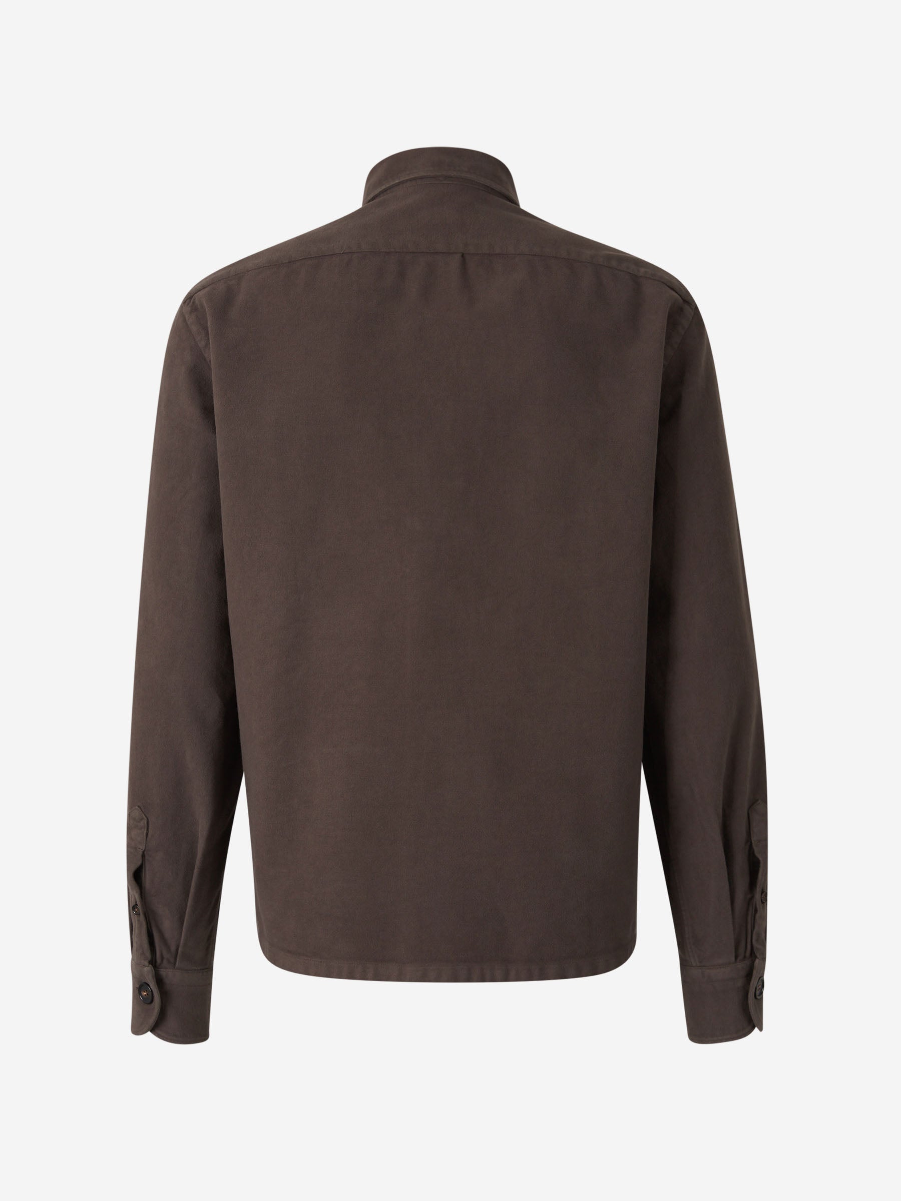 Outlet online Vincenzo di Ruggiero Sobrecamisa Bolsillos Algodón color Marron sku 513-000018 03 - Foto 2