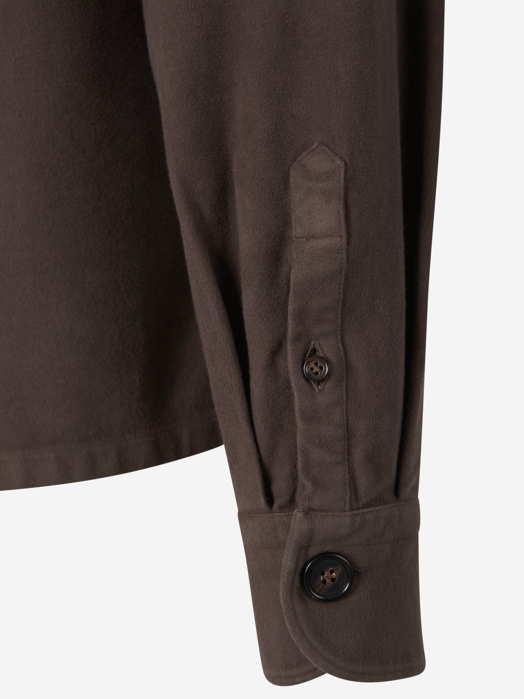 Outlet online Vincenzo di Ruggiero Sobrecamisa Bolsillos Algodón color Marron sku 513-000018 03 - Foto 4