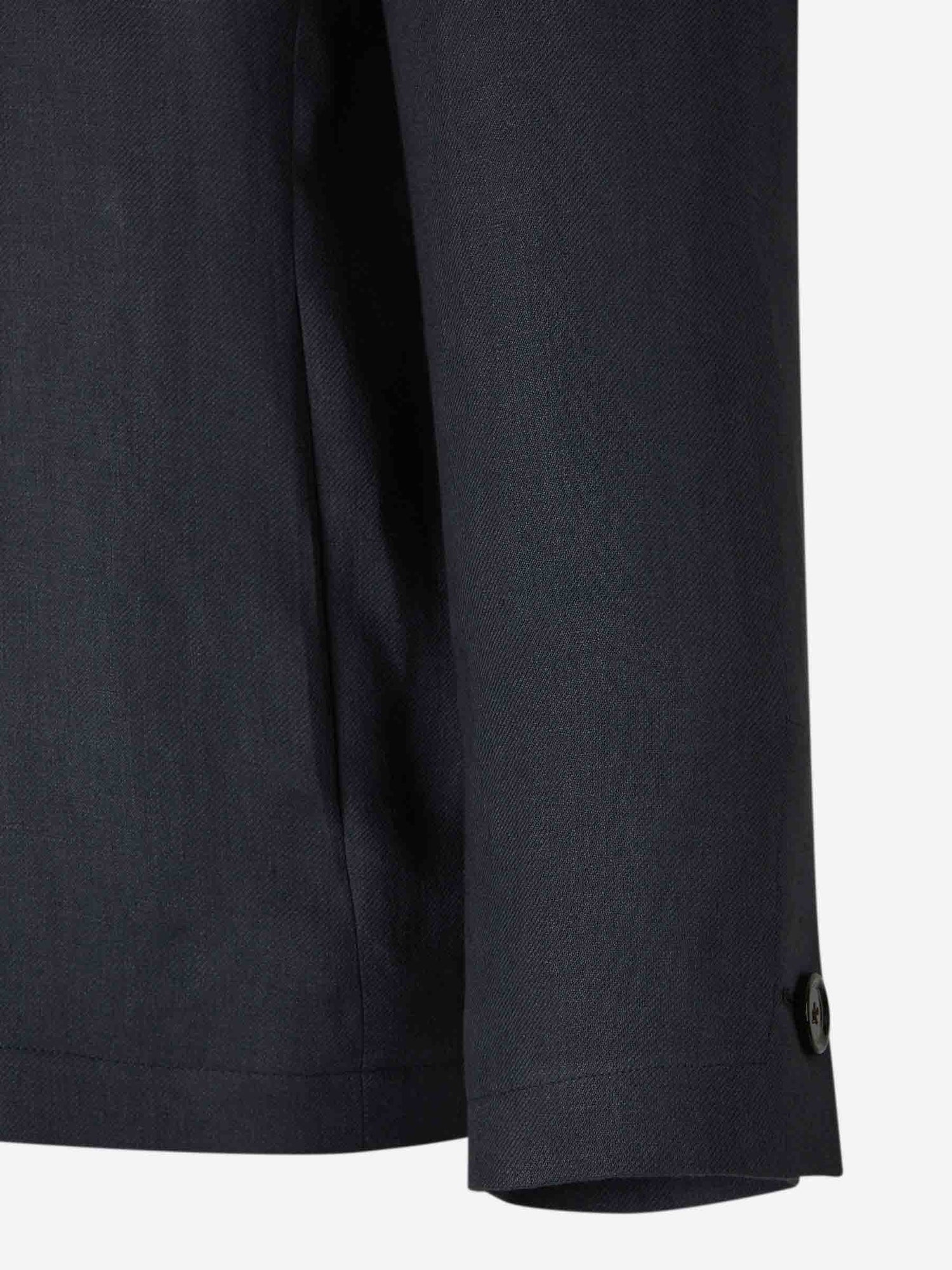 Lardini Hombre Barcelona Sobrecamisa Bolsillos Lino color Azul Marino sku 513-000022 02 - Foto 4