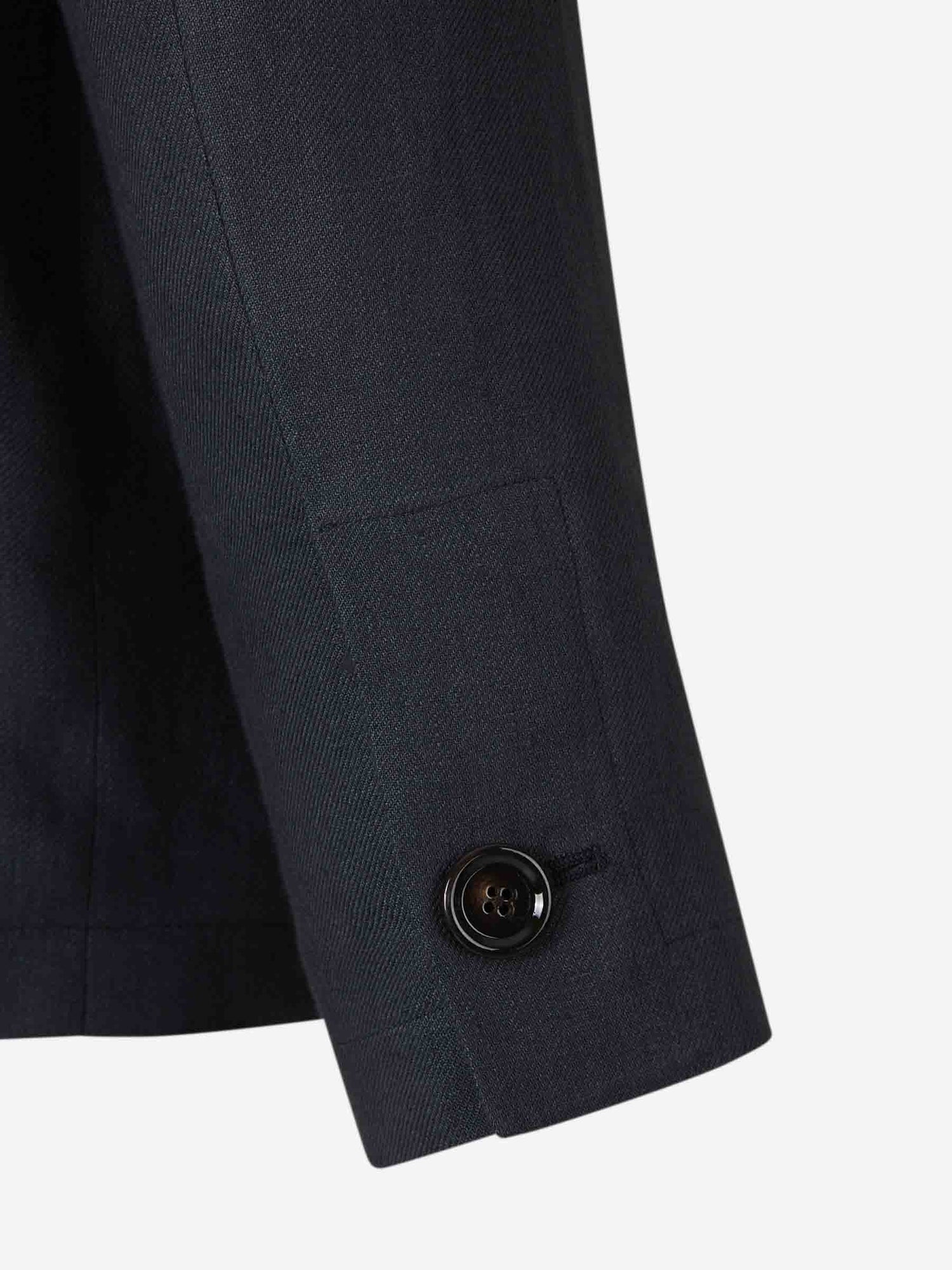 Lardini Hombre Barcelona Sobrecamisa Bolsillos Lino color Azul Marino sku 513-000022 02 - Foto 5