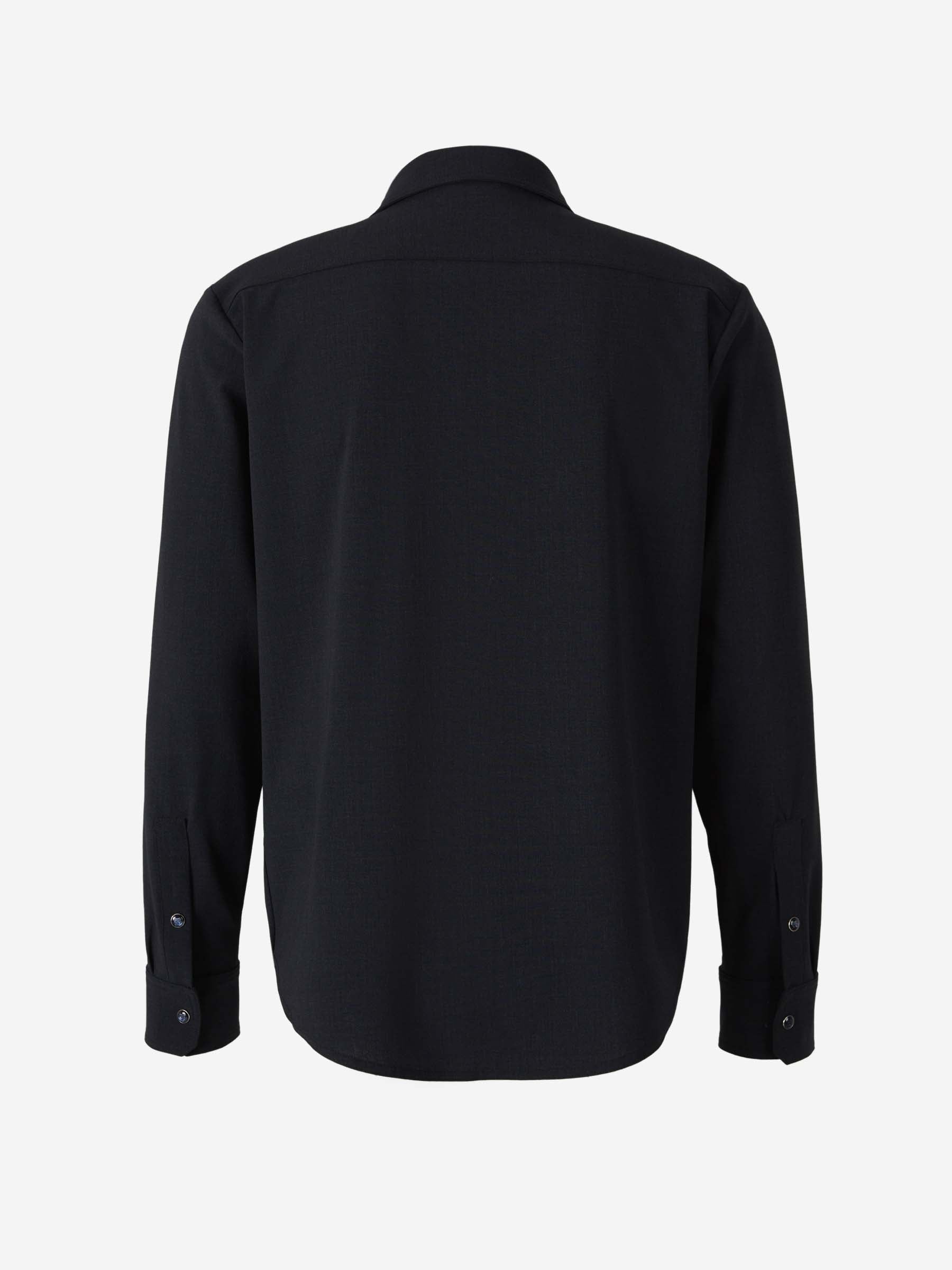 Outlet online Marco Pescarolo Hombre Sobrecamisa Zeus Lana color Azul Noche sku 513-000043 01 - Foto 2