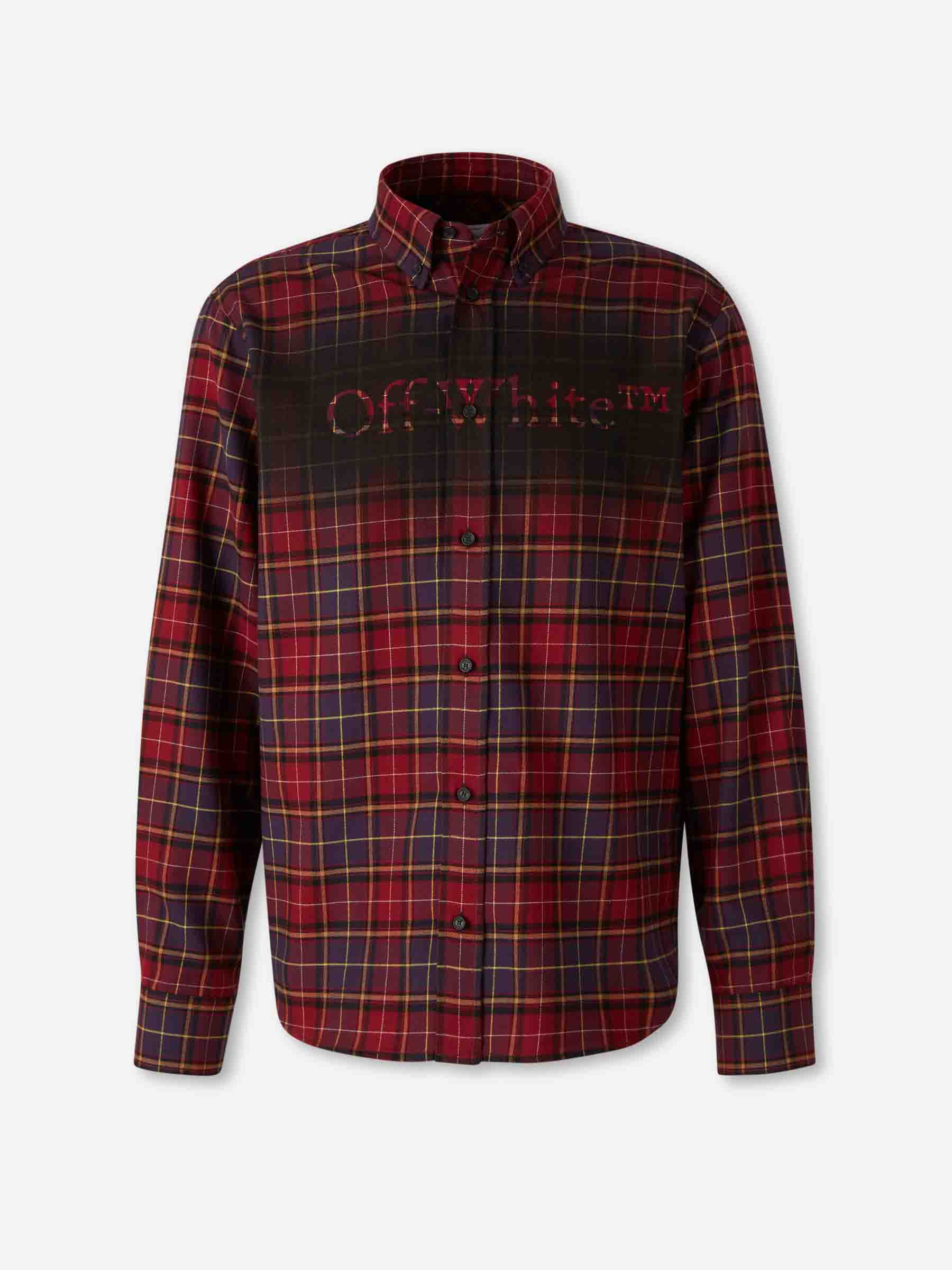 Outlet online Off-White Hombre Camisa Motivo Cuadros color Rojo sku 513-000072 01 - Foto 1