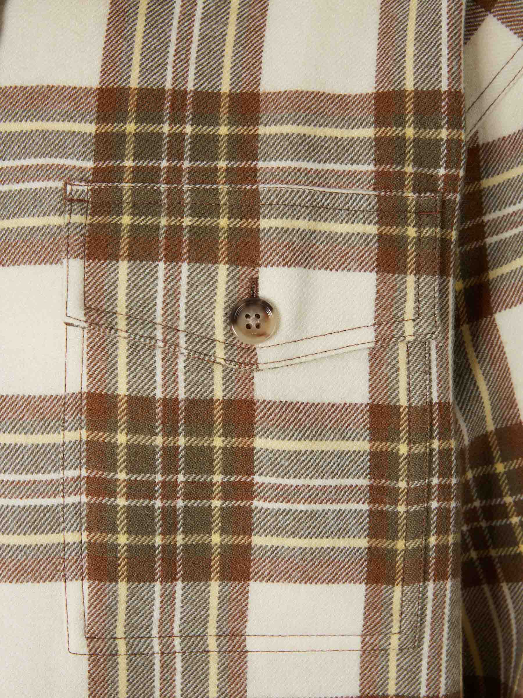 Outlet online Ami Paris Hombre Sobrecamisa Cuadros Lana color Verde sku 513-000082 01 - Foto 4