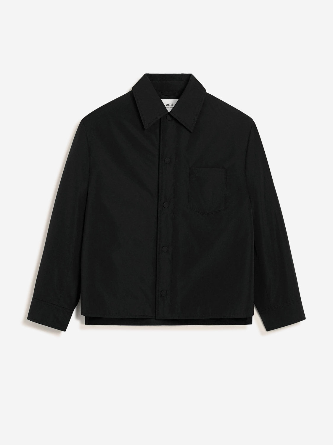 Outlet online Ami Paris Hombre Sobrecamisa Acolchada Tafetán color Negro sku 513-000083 01 - Foto 1