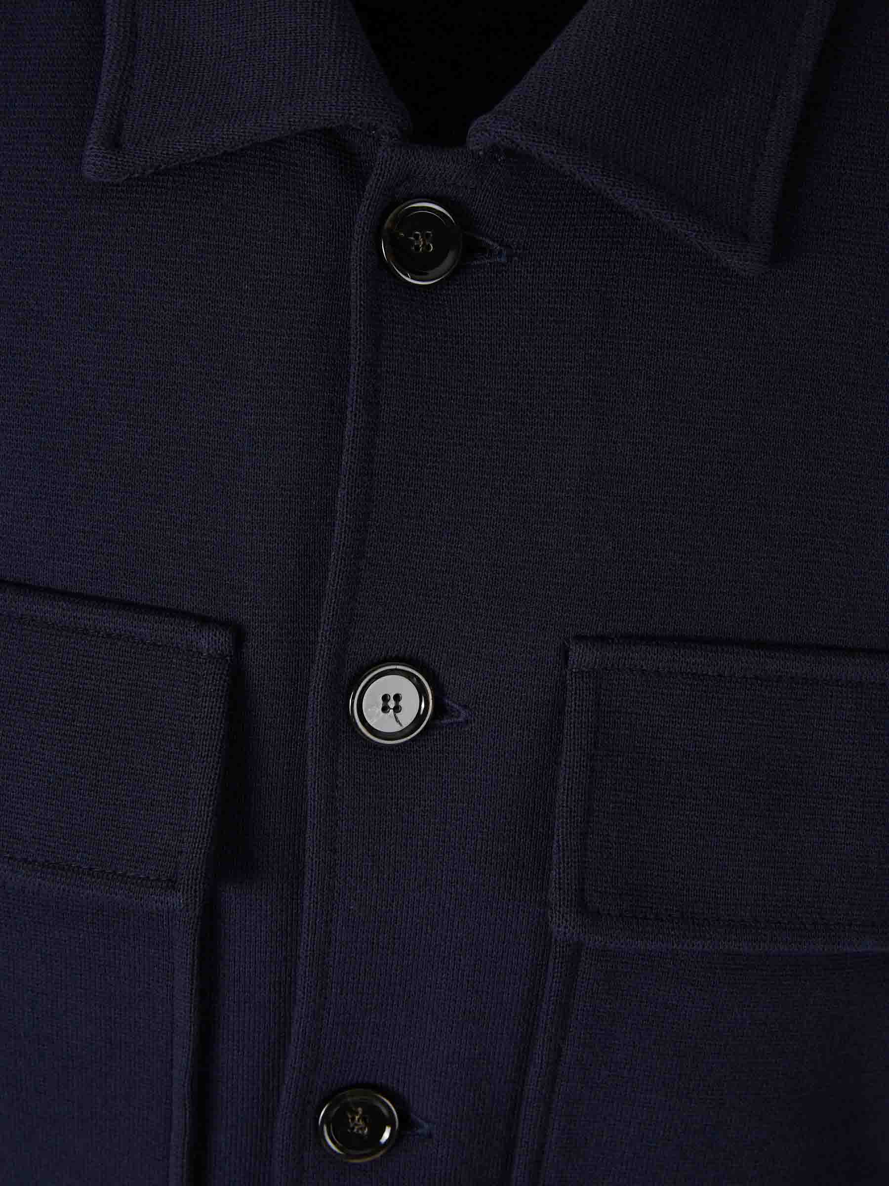 Outlet online Lardini Hombre Chaqueta Camisera Punto color Azul Noche sku 513-000099 01 - Foto 3