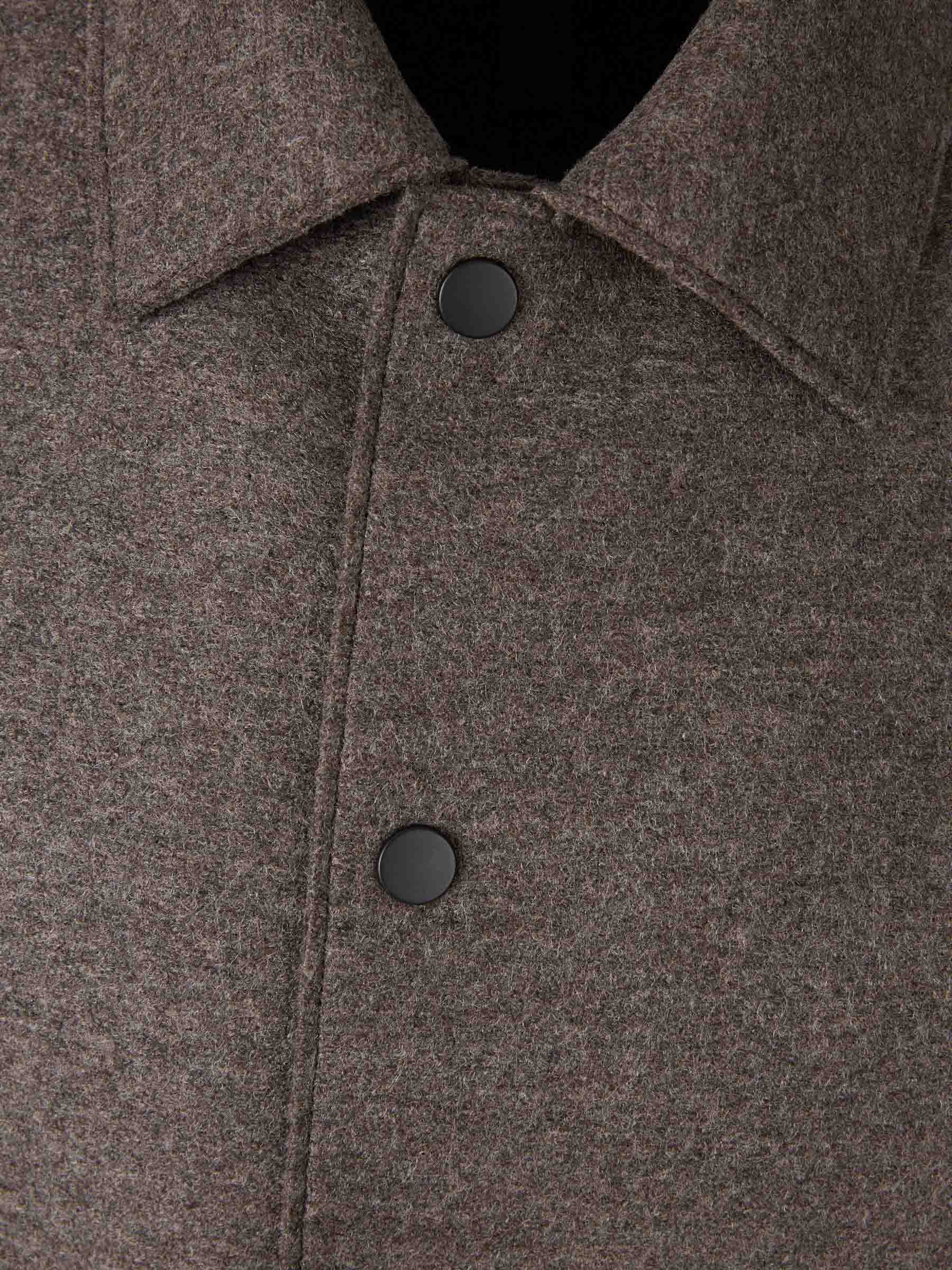 Outlet online Harris Wharf Hombre Chaqueta Camisera Lana color Marrón sku 513-000100 01 - Foto 3