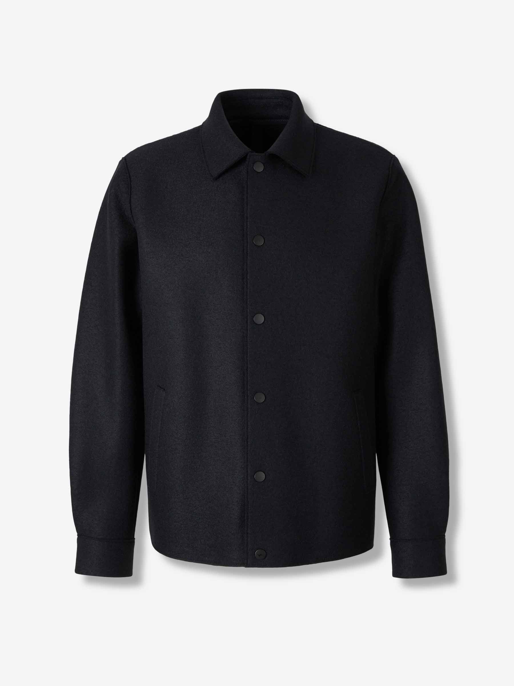 Outlet online Harris Wharf Hombre Chaqueta Camisera Lana color Azul Noche sku 513-000100 02 - Foto 1