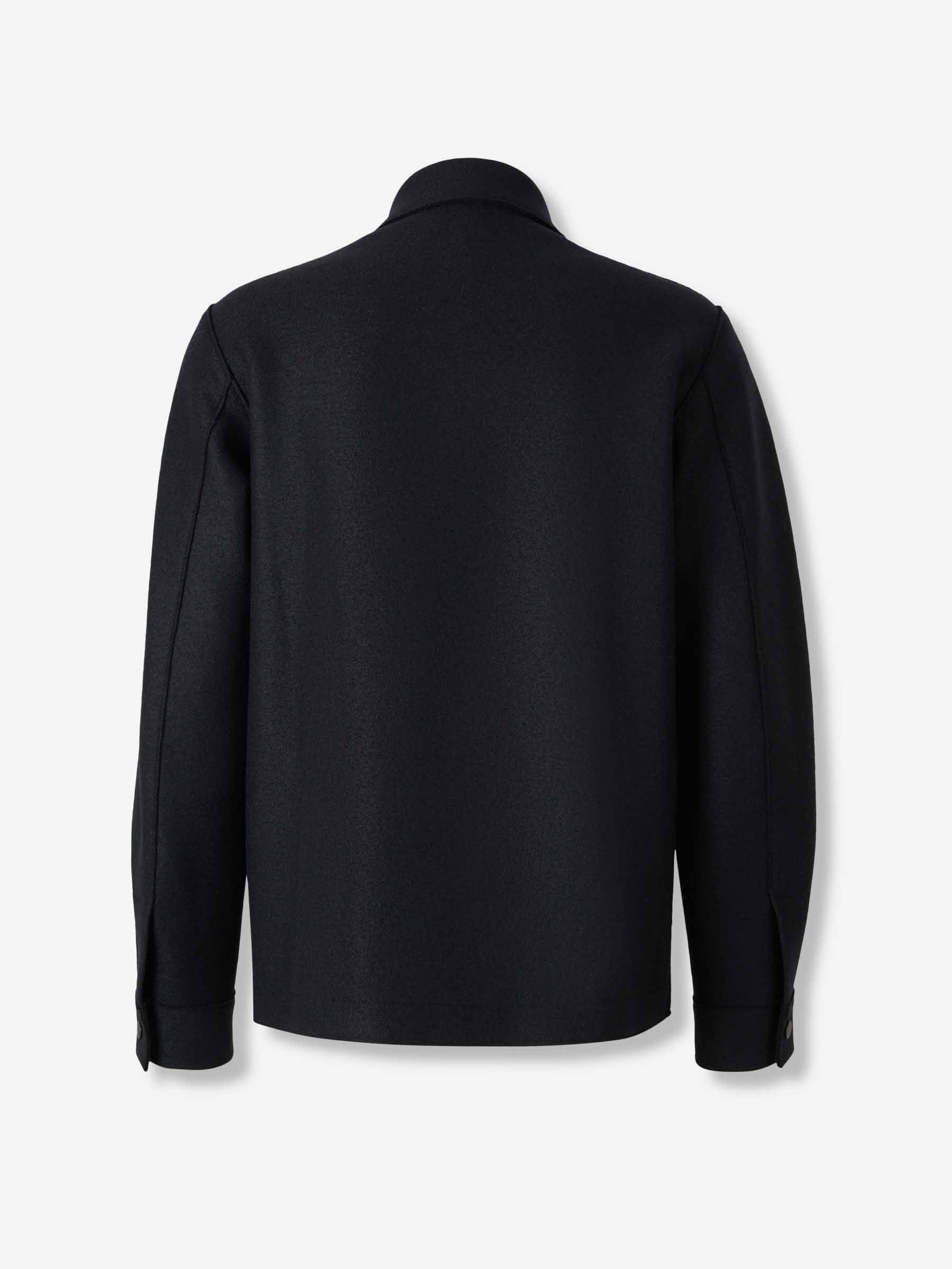 Outlet online Harris Wharf Hombre Chaqueta Camisera Lana color Azul Noche sku 513-000100 02 - Foto 2