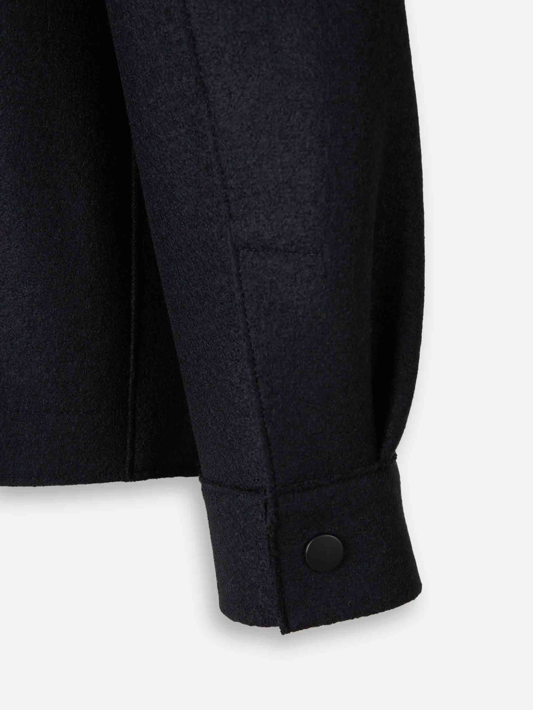 Outlet online Harris Wharf Hombre Chaqueta Camisera Lana color Azul Noche sku 513-000100 02 - Foto 4