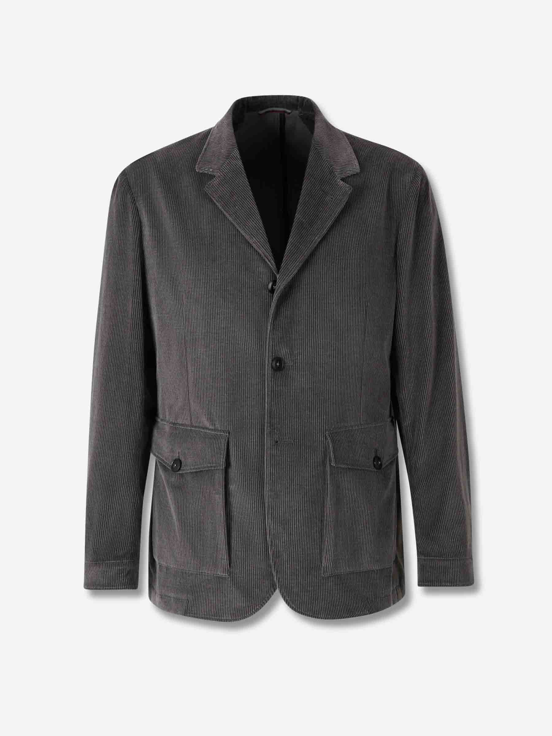 Outlet online Canali Hombre Americana Recta Pana color Verde Oscuro sku 513-000102 01 - Foto 1