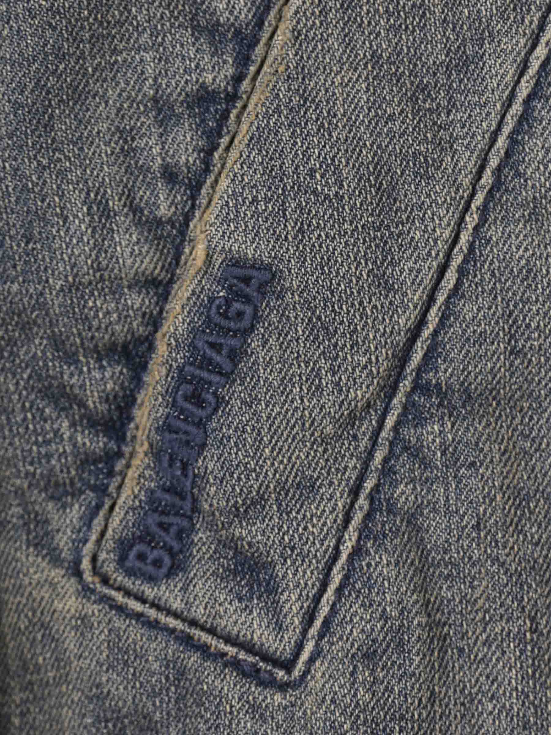 Balenciaga Hombre Barcelona Sobrecamisa Denim color Azul Denim Oscuro sku 513-000105 01 - Foto 4