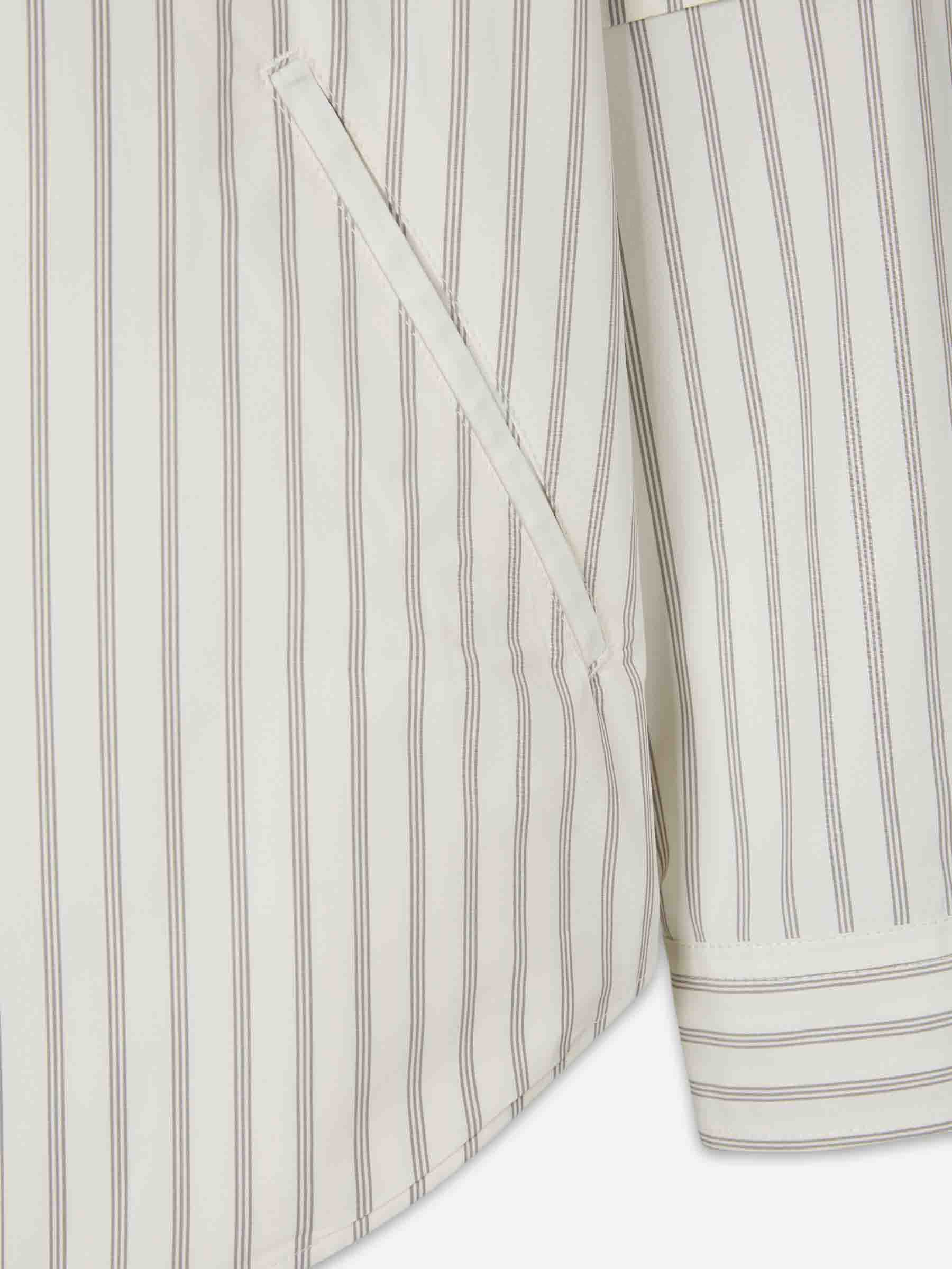 Outlet online Acne Studios Hombre Camisa Listada Casual color Blanco sku 513-000118 01 - Foto 4