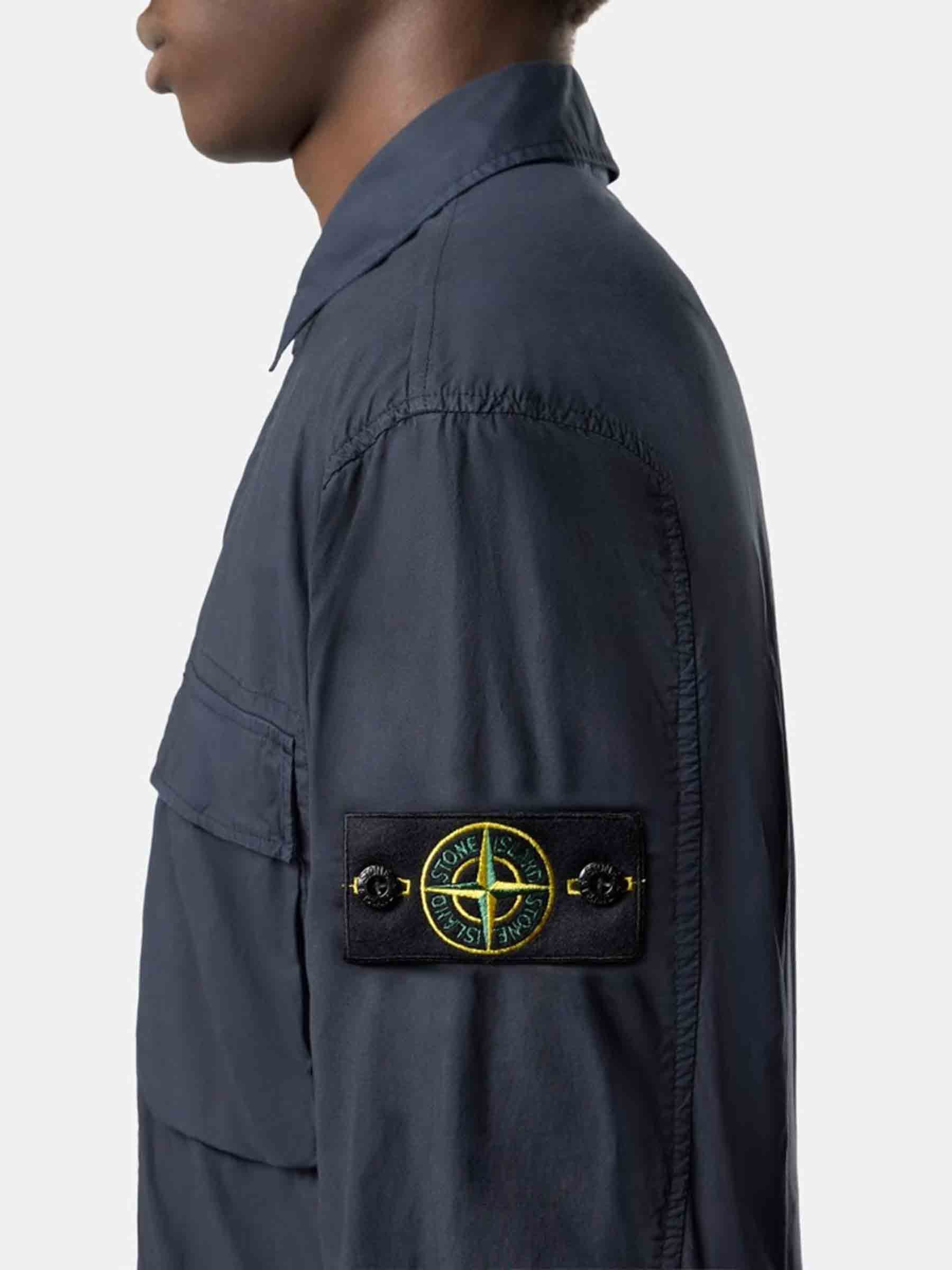 Outlet online Stone Island Hombre Sobrecamisa Paracadute color Azul Noche sku 513-000126 01 - Foto 3