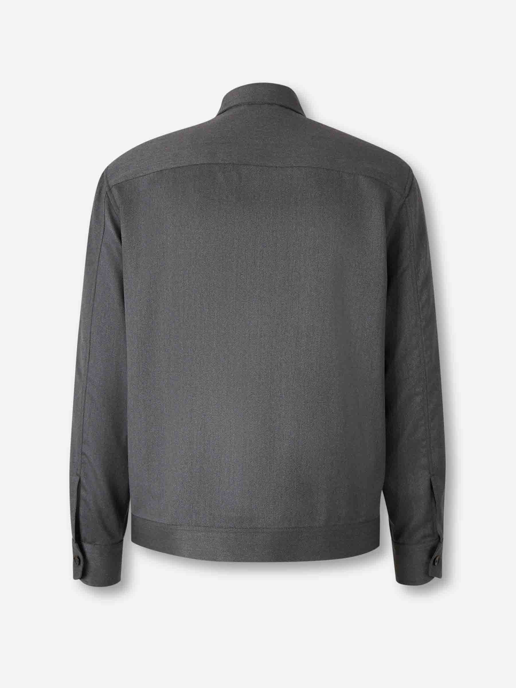 Outlet online Brioni Hombre Chaqueta Casual Lana color Gris Antracita sku 513-000135 01 - Foto 2