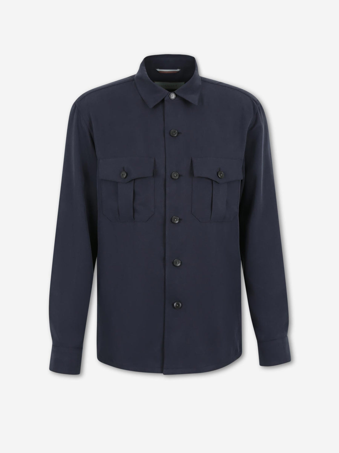 Outlet online Canali Hombre Sobrecamisa Lyocell color Azul Marino sku 513-000155 01 - Foto 1