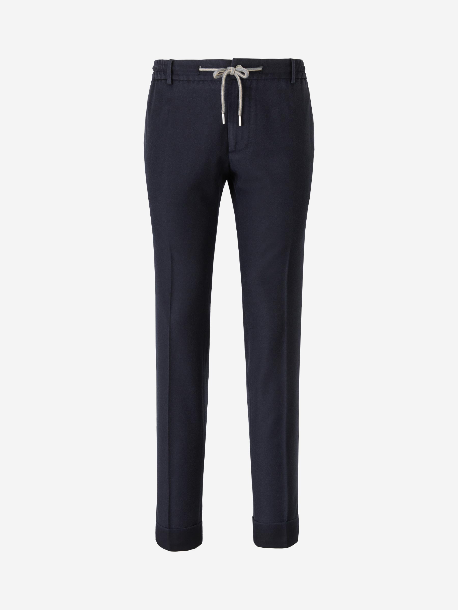 Outlet online Santa Eulalia Hombre Pantalones Clásicos Lana color Azul Noche sku 521-002263 01 - Foto 1