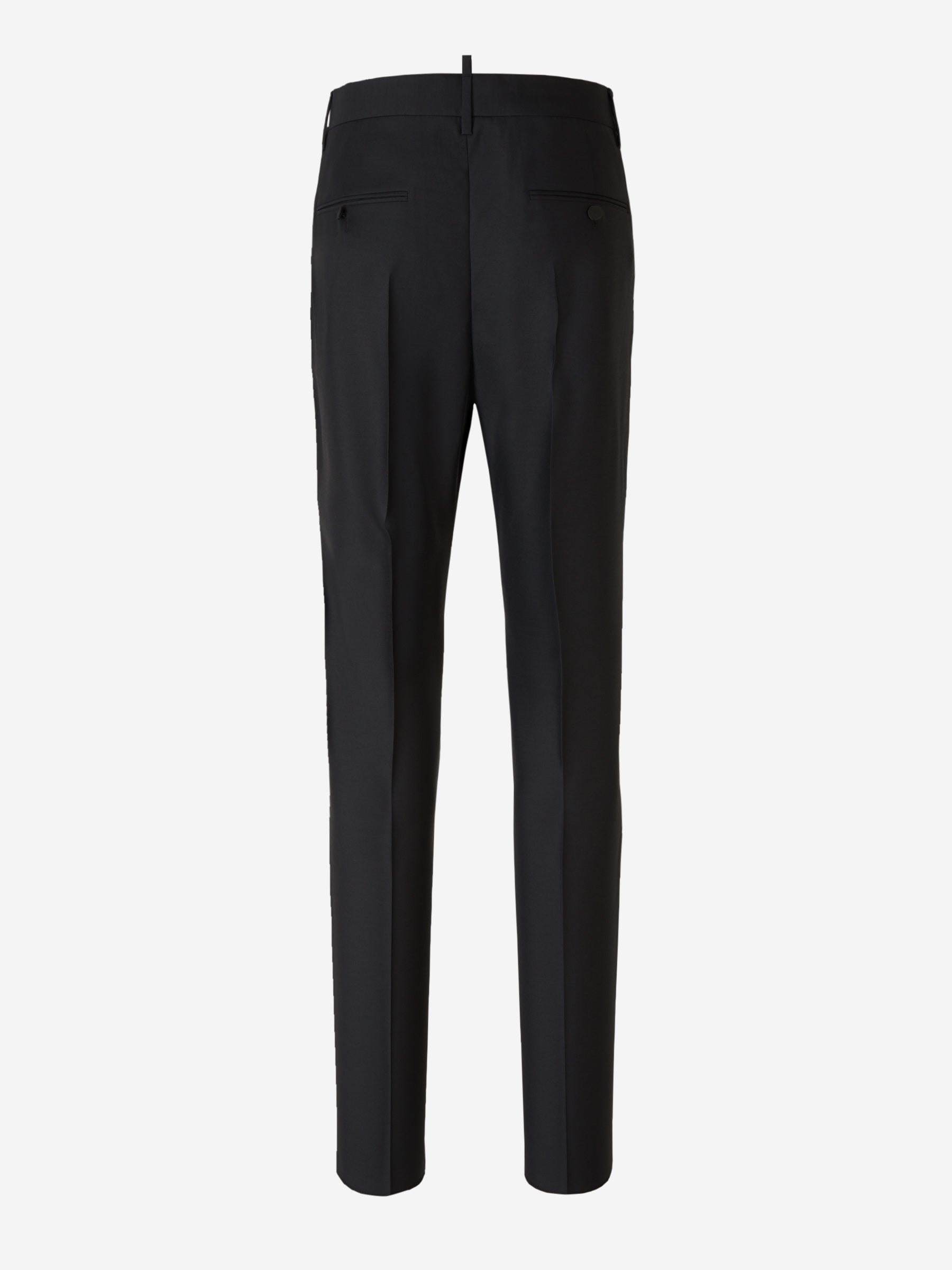 Outlet online Dsquared2 Hombre Pantalones Cigarette Lana color Negro sku 521-002509 00 - Foto 2