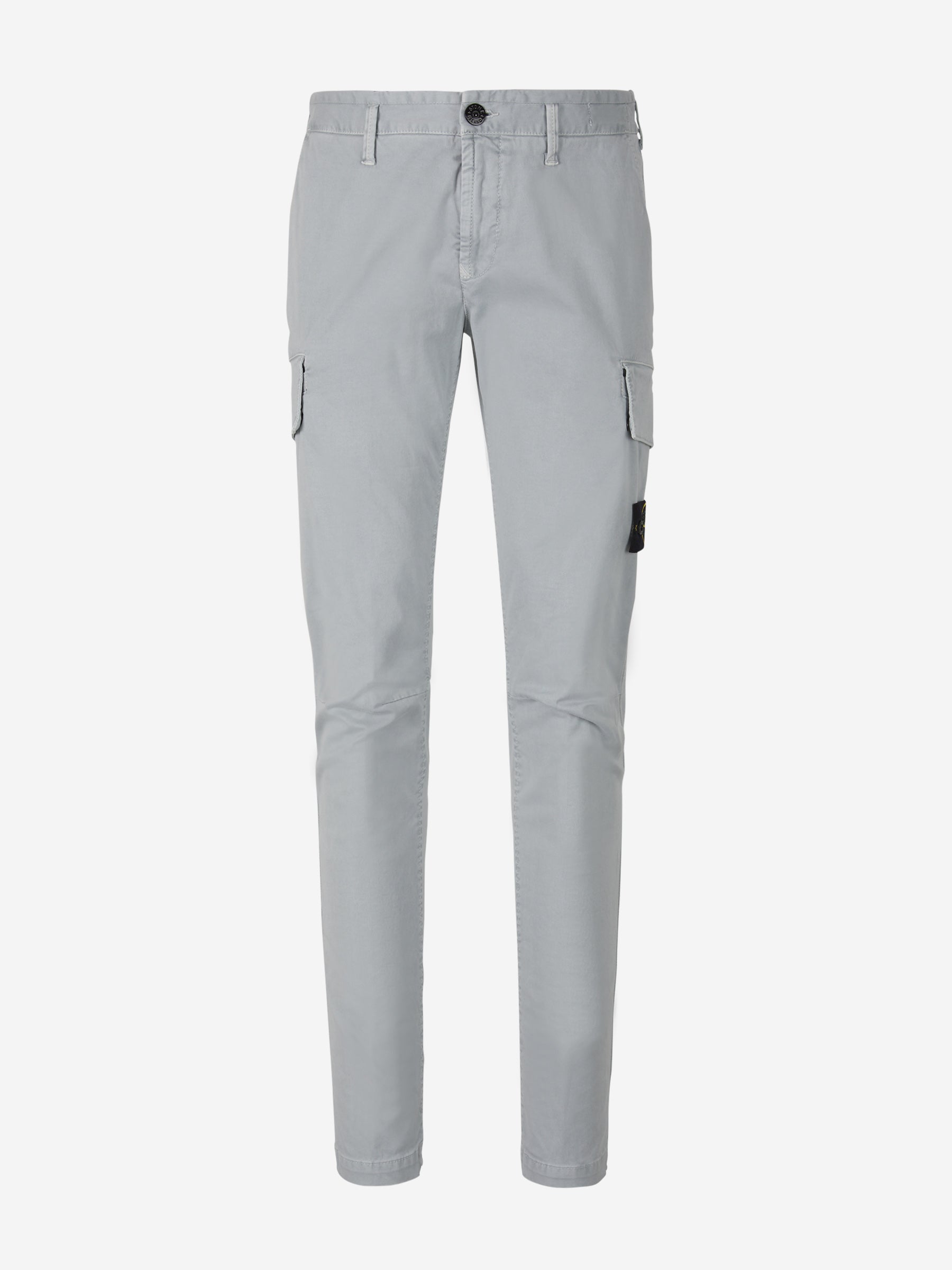 Outlet online Stone Island Hombre Pantalones Cargo Algodón color Gris Claro sku 521-002575 02 - Foto 7