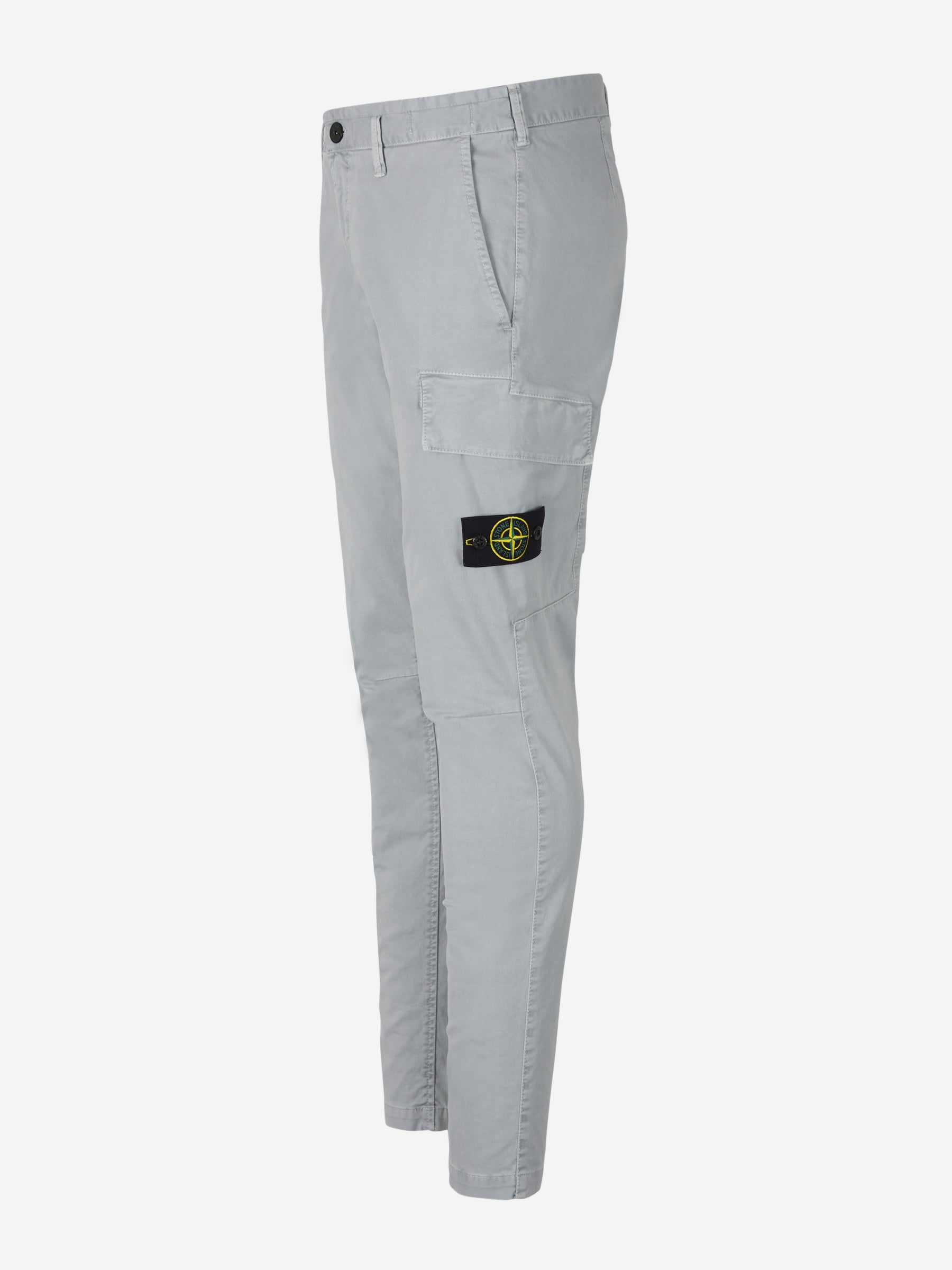 Outlet online Stone Island Hombre Pantalones Cargo Algodón color Gris Claro sku 521-002575 02 - Foto 8