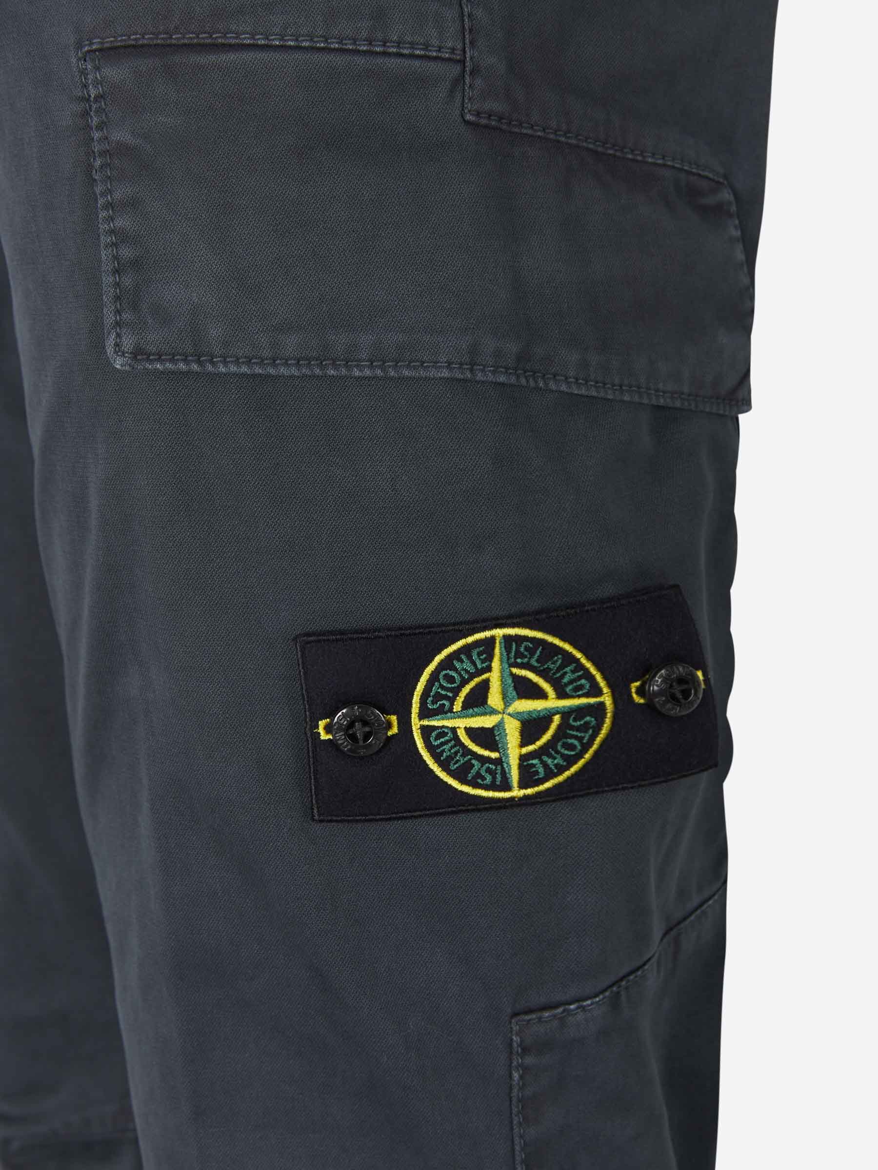 Outlet online Stone Island Hombre Pantalones Cargo Algodón color Gris Claro sku 521-002575 02 - Foto 17