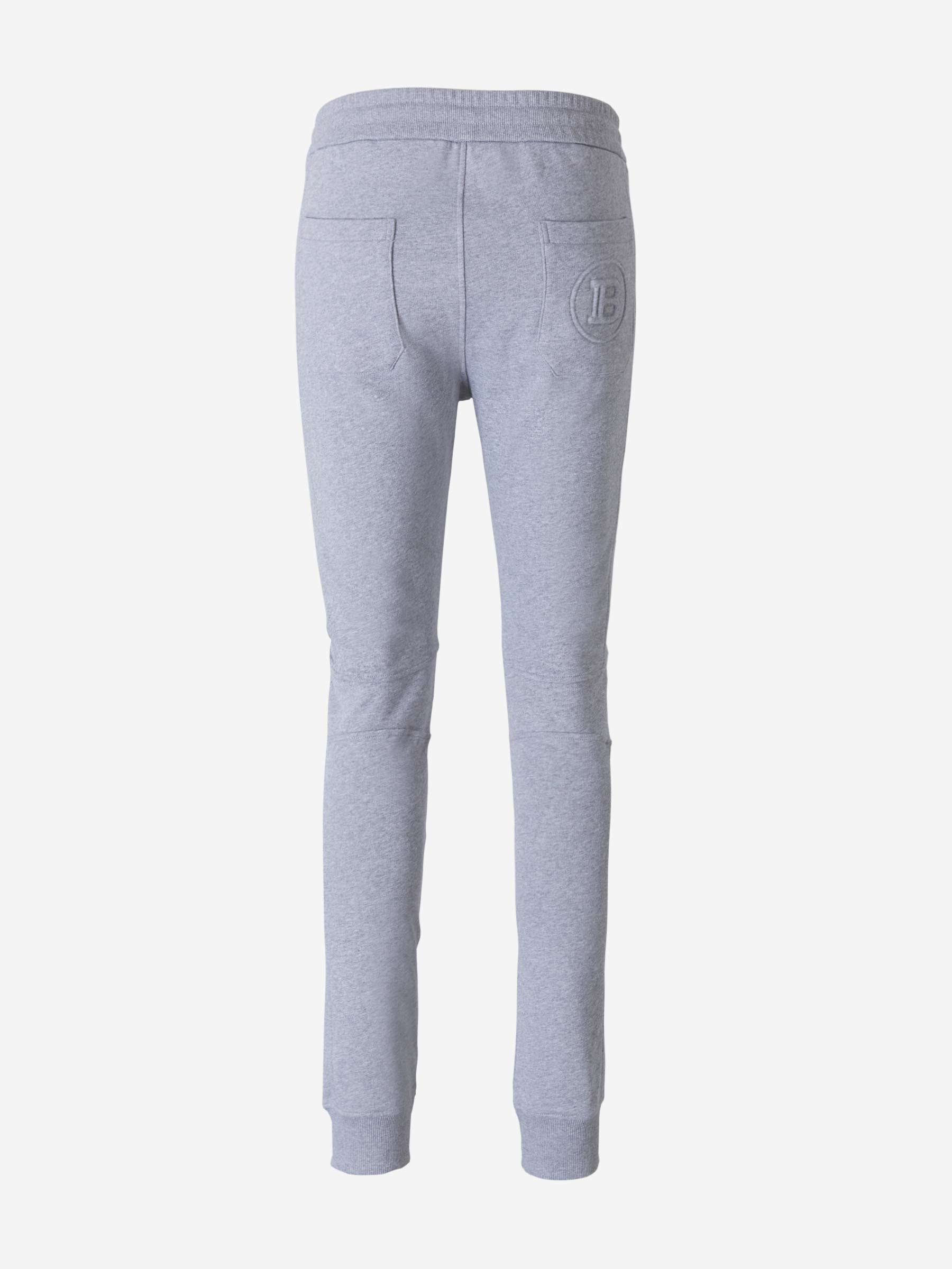 Outlet online Balmain Hombre Joggers Logo Relieve color Gris Claro sku 521-002631 01 - Foto 3