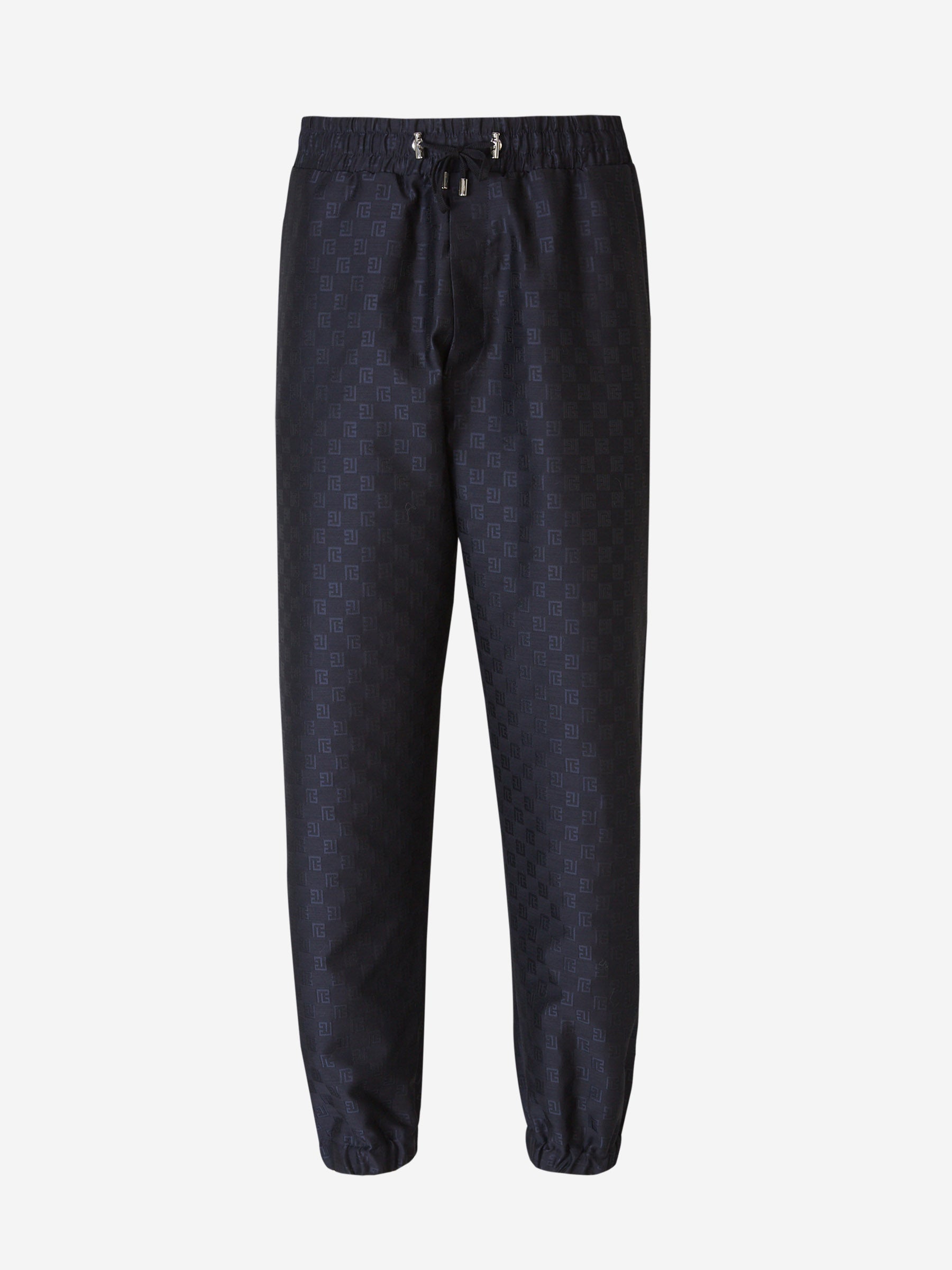Outlet online Balmain Hombre Joggers Jacquard Monograma color Negro sku 521-002797 01 - Foto 1