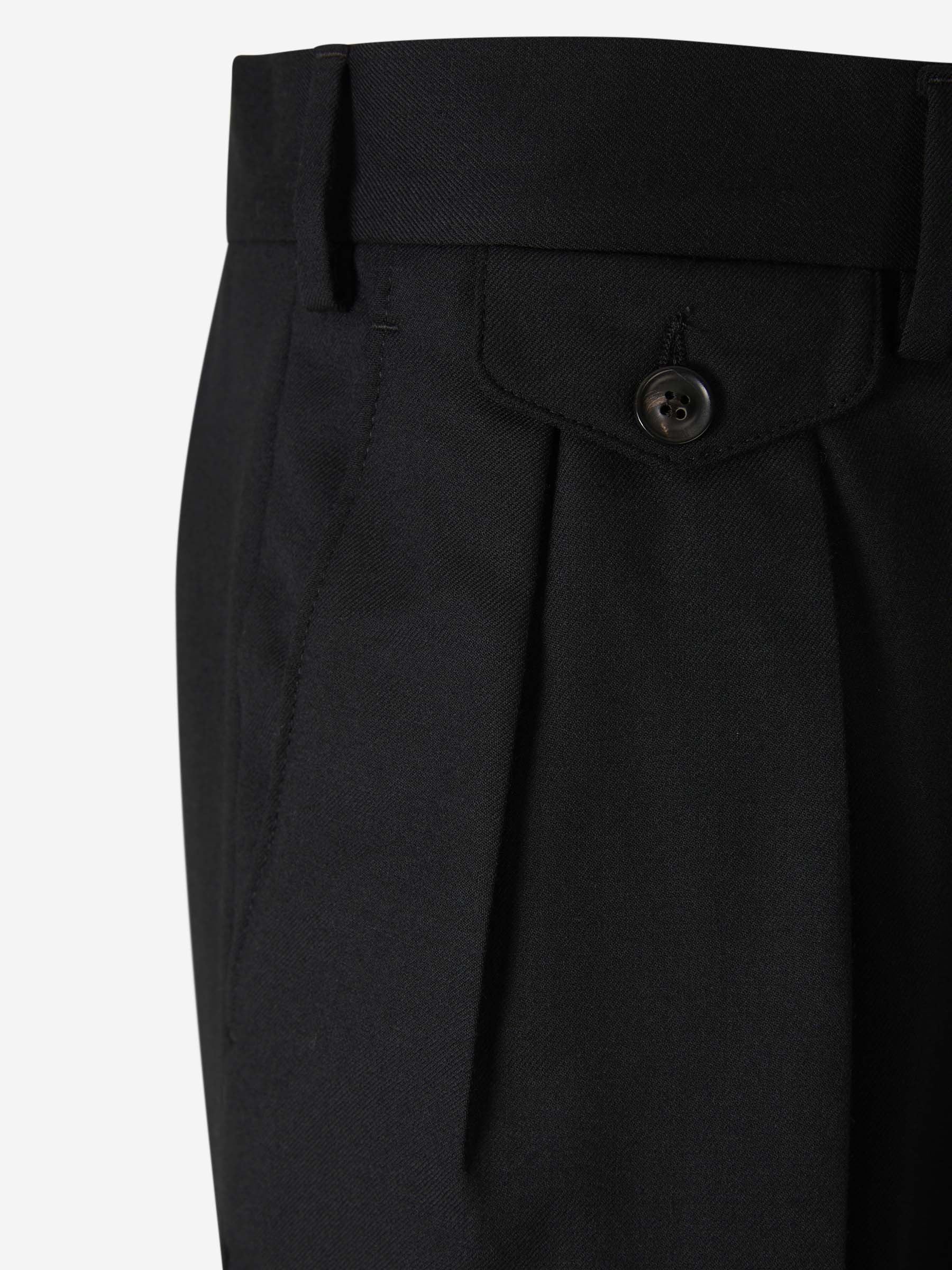 Outlet online Lardini Hombre Pantalones Formales Lana color Negro sku 521-002806 01 - Foto 3
