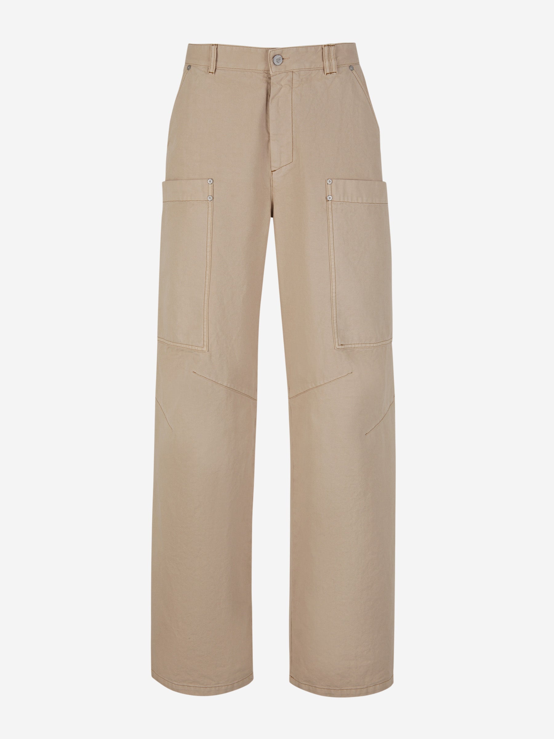 Outlet online Palm Angels Hombre Pantalones Cargo Algodón color Beis sku 521-002840 01 - Foto 1