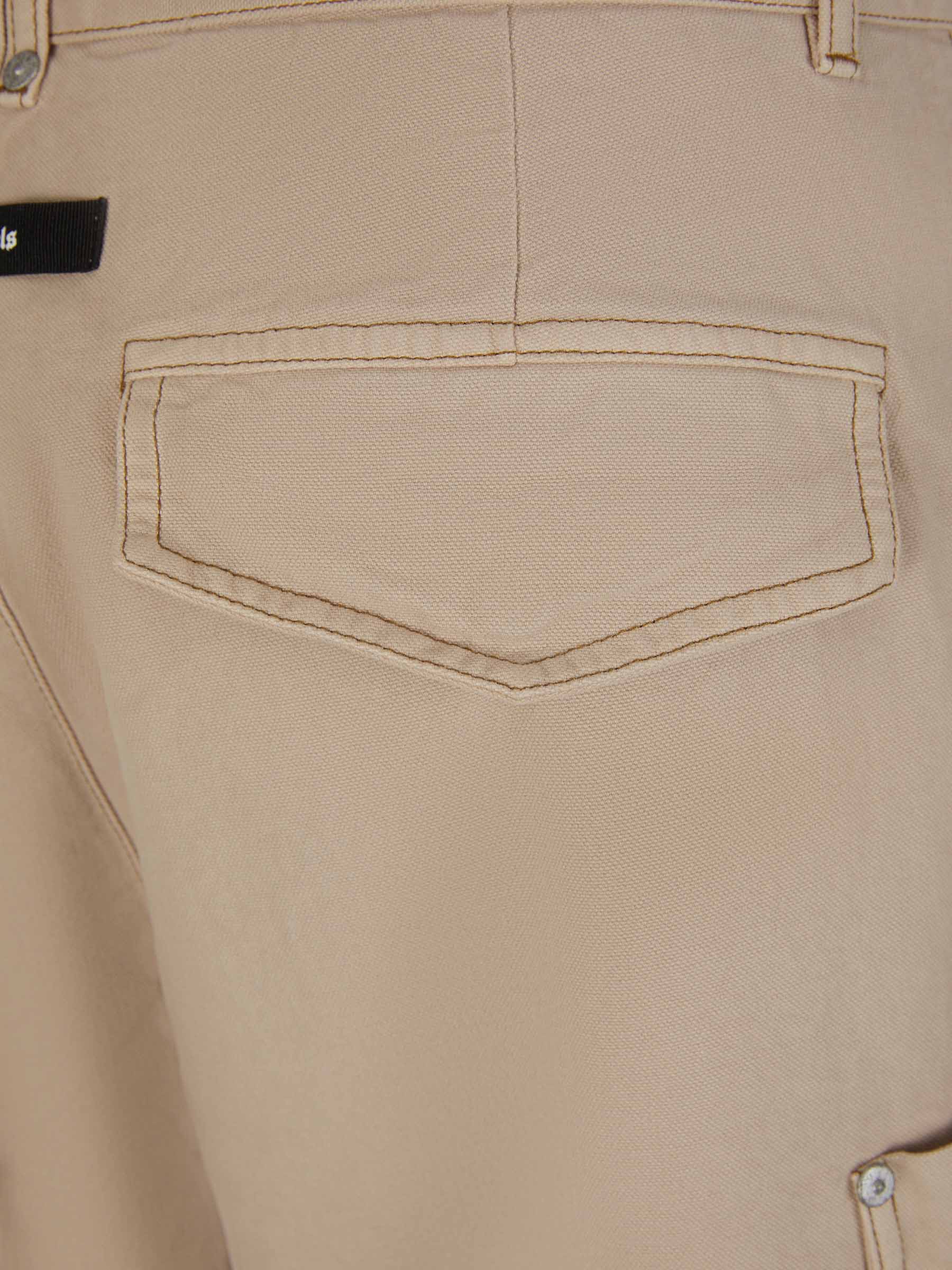 Outlet online Palm Angels Hombre Pantalones Cargo Algodón color Beis sku 521-002840 01 - Foto 5