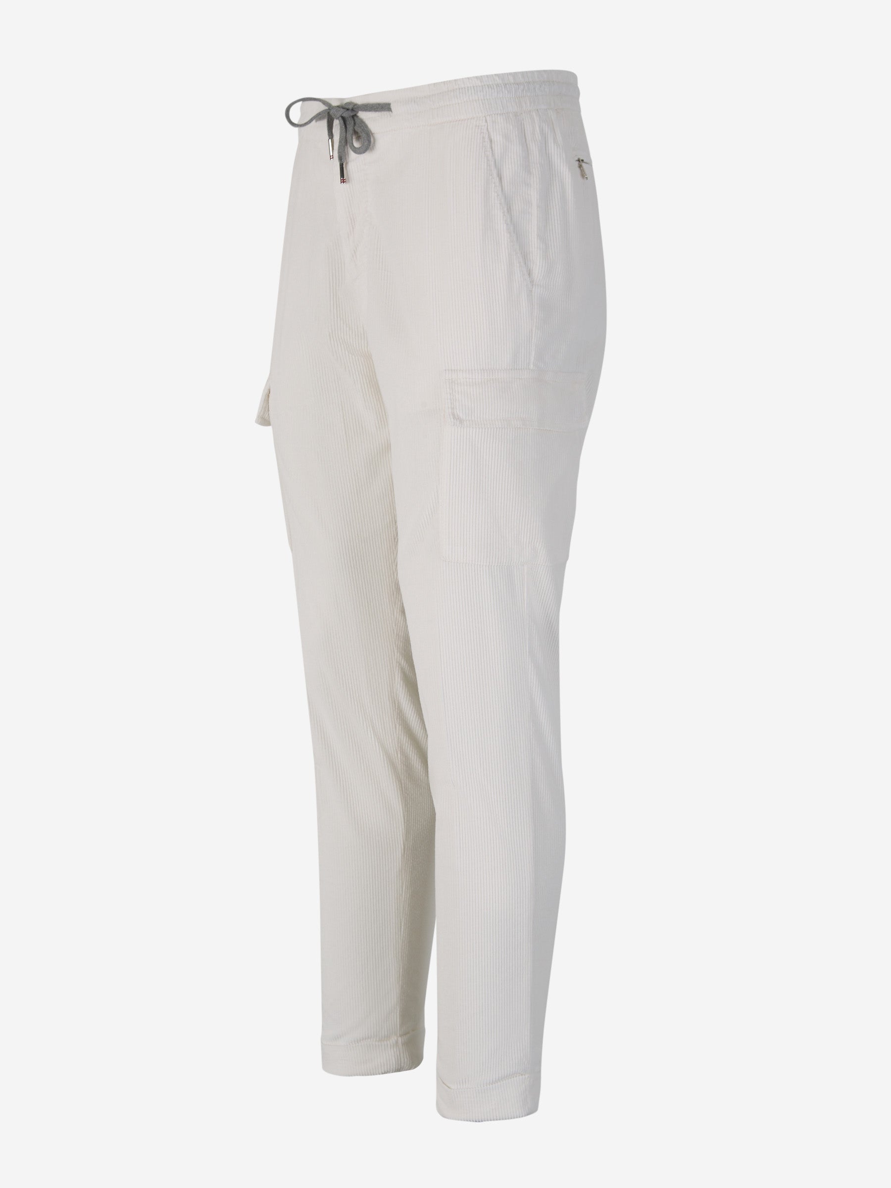 Outlet online Marco Pescarolo Hombre Joggers Pana Algodón color Blanco sku 521-002924 01 - Foto 2