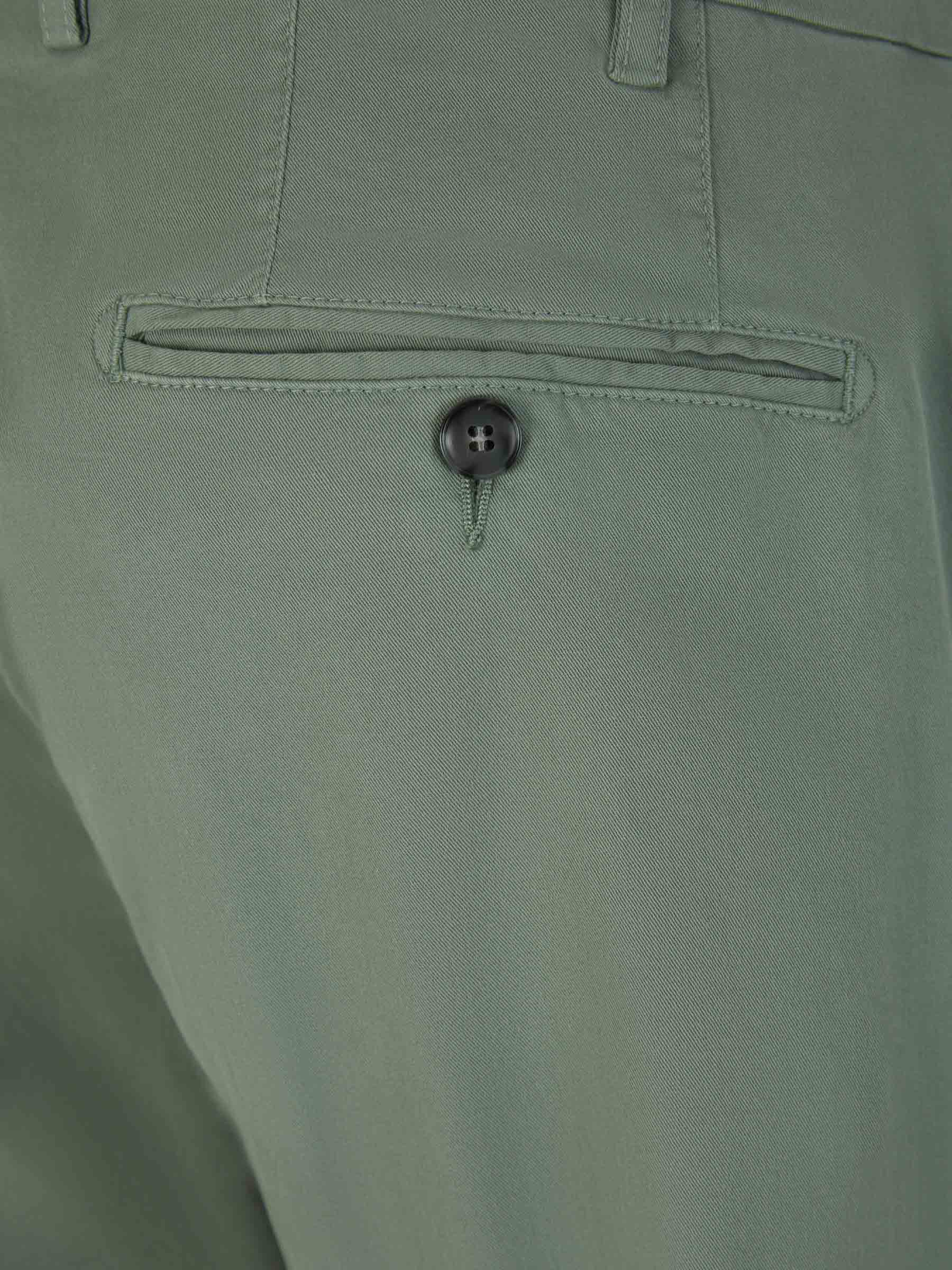 Outlet online Canali Hombre Pantalones Chinos Algodón color Verde Claro sku 521-003017 03 - Foto 4