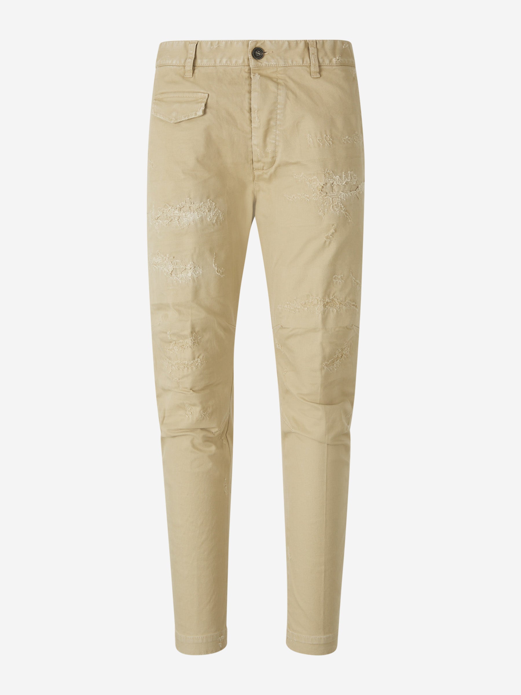 Outlet online Dsquared2 Hombre Pantalones Ripped Sexy Cargo color Beige sku 521-003085 01 - Foto 1
