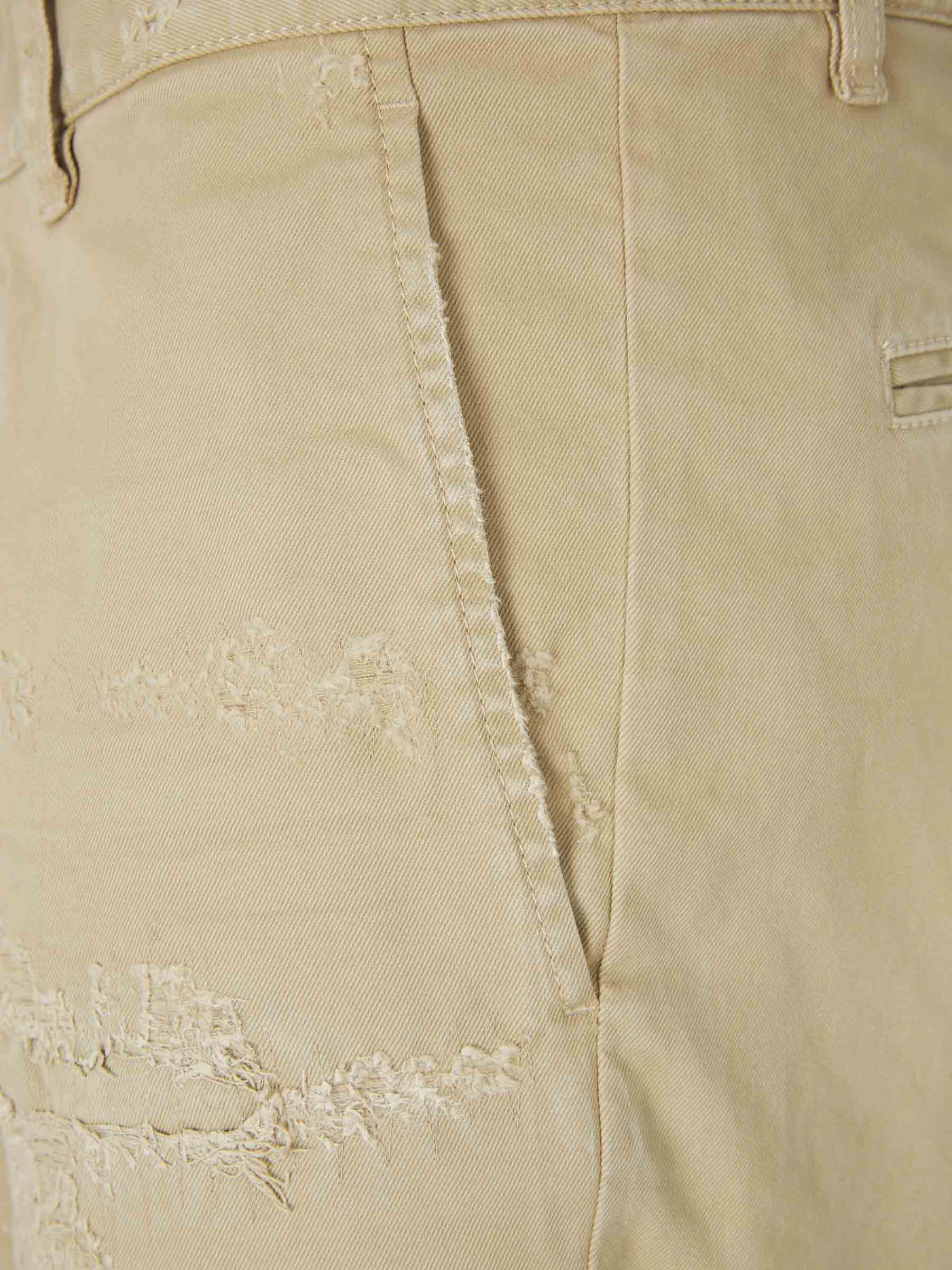 Outlet online Dsquared2 Hombre Pantalones Ripped Sexy Cargo color Beige sku 521-003085 01 - Foto 4